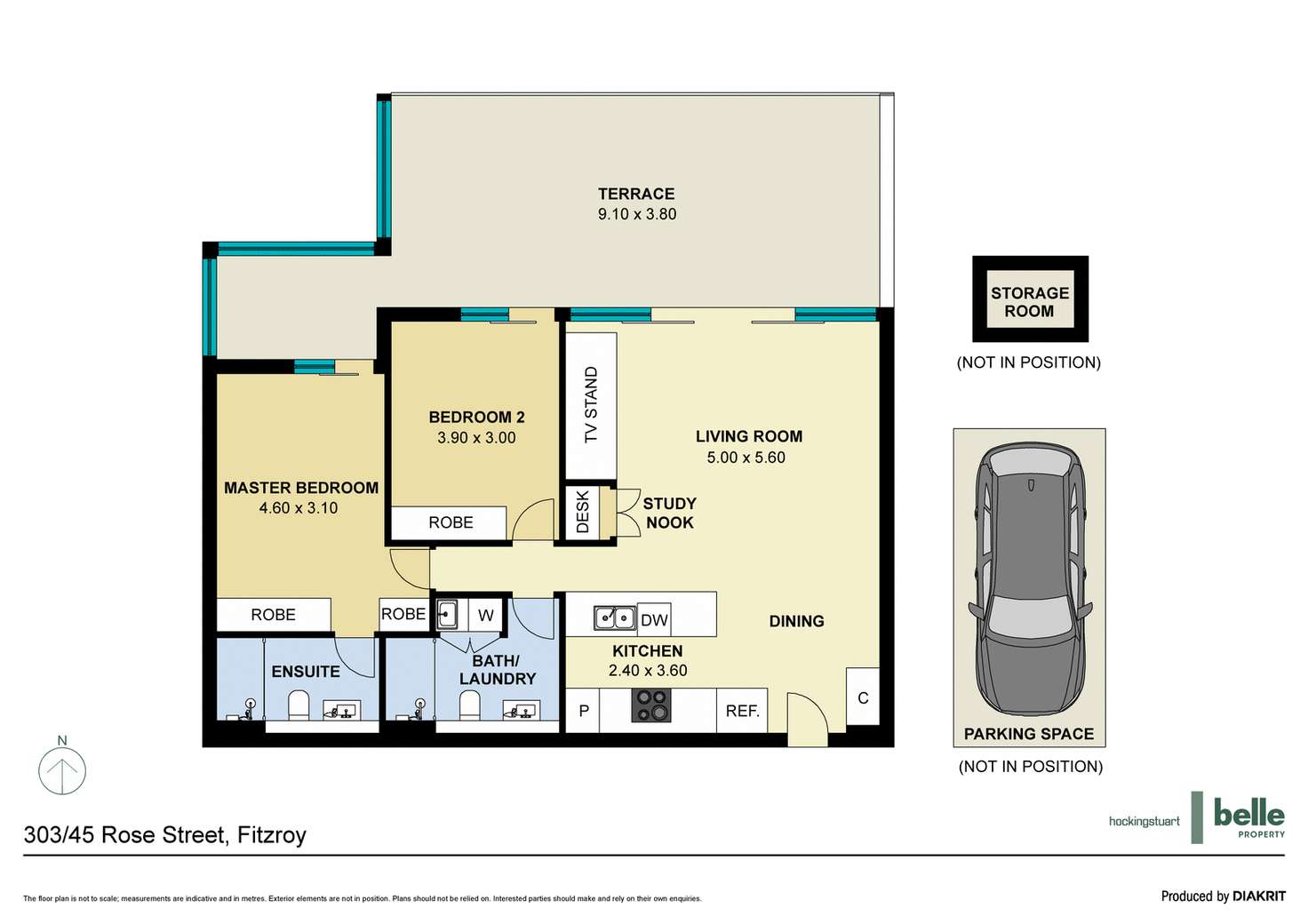 Floorplan of Homely apartment listing, 303/45 Rose Street, Fitzroy VIC 3065