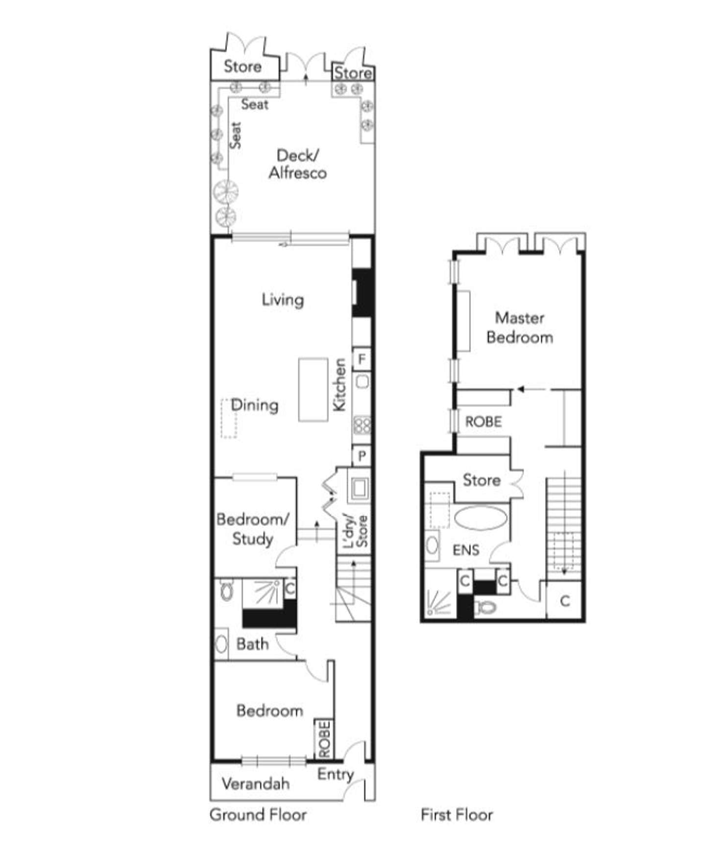 Floorplan of Homely house listing, 208 Montague Street, South Melbourne VIC 3205
