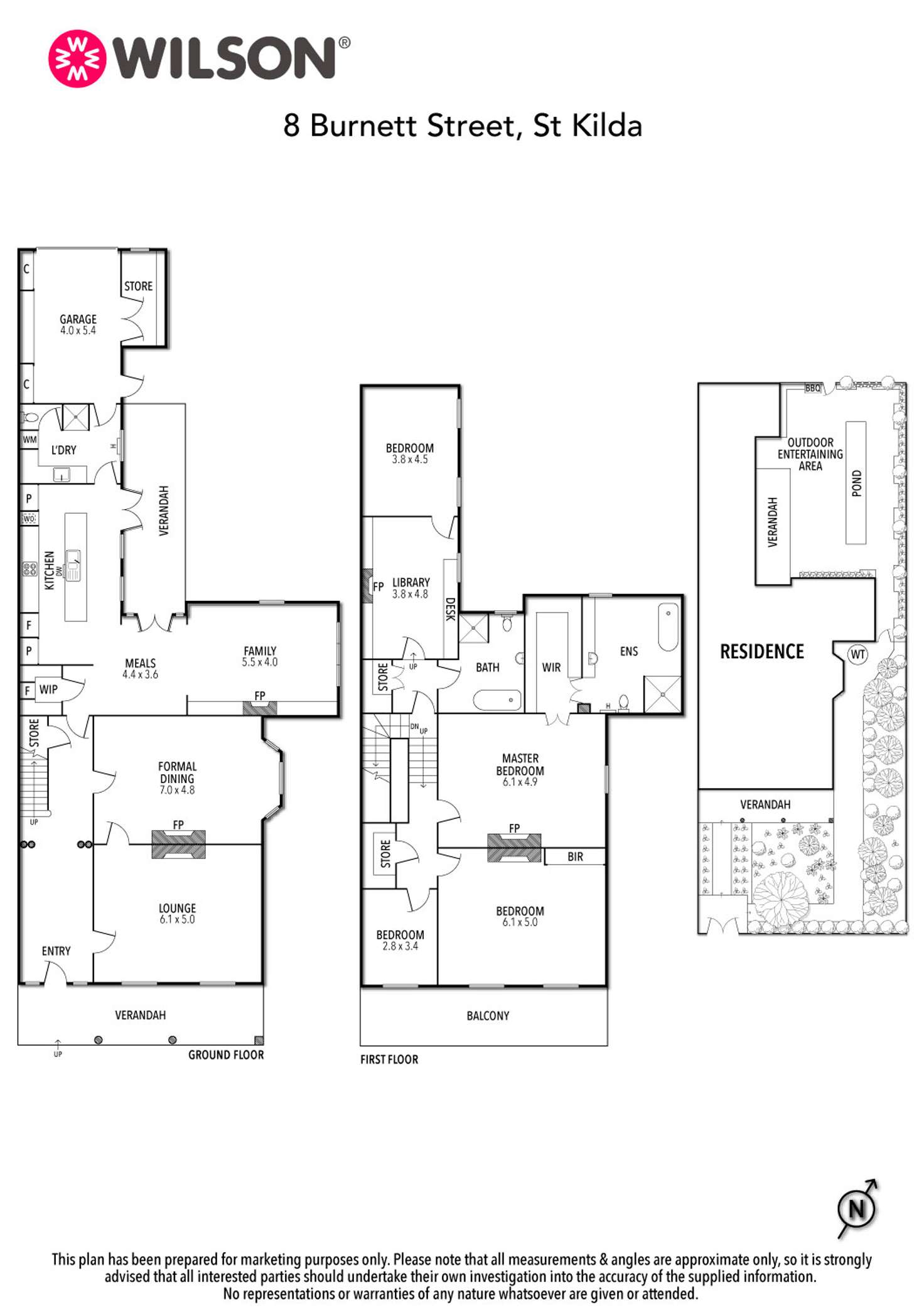 Floorplan of Homely house listing, 8 Burnett Street, St Kilda VIC 3182
