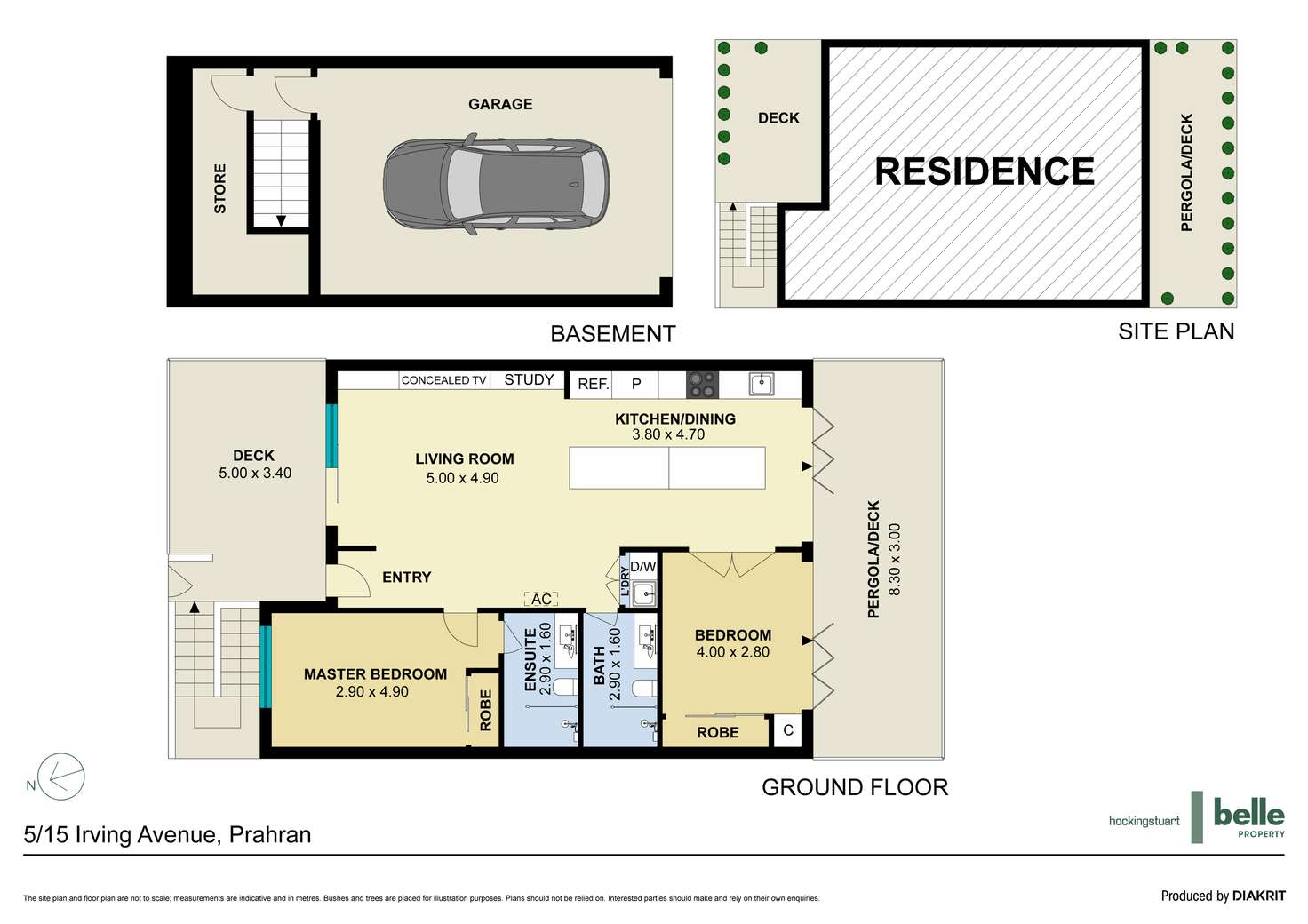 Floorplan of Homely townhouse listing, 5/15 Irving Avenue, Prahran VIC 3181