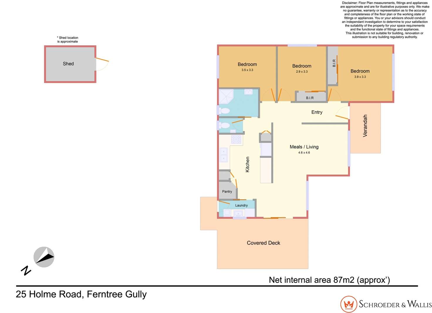 Floorplan of Homely house listing, 25 Holme Road, Ferntree Gully VIC 3156