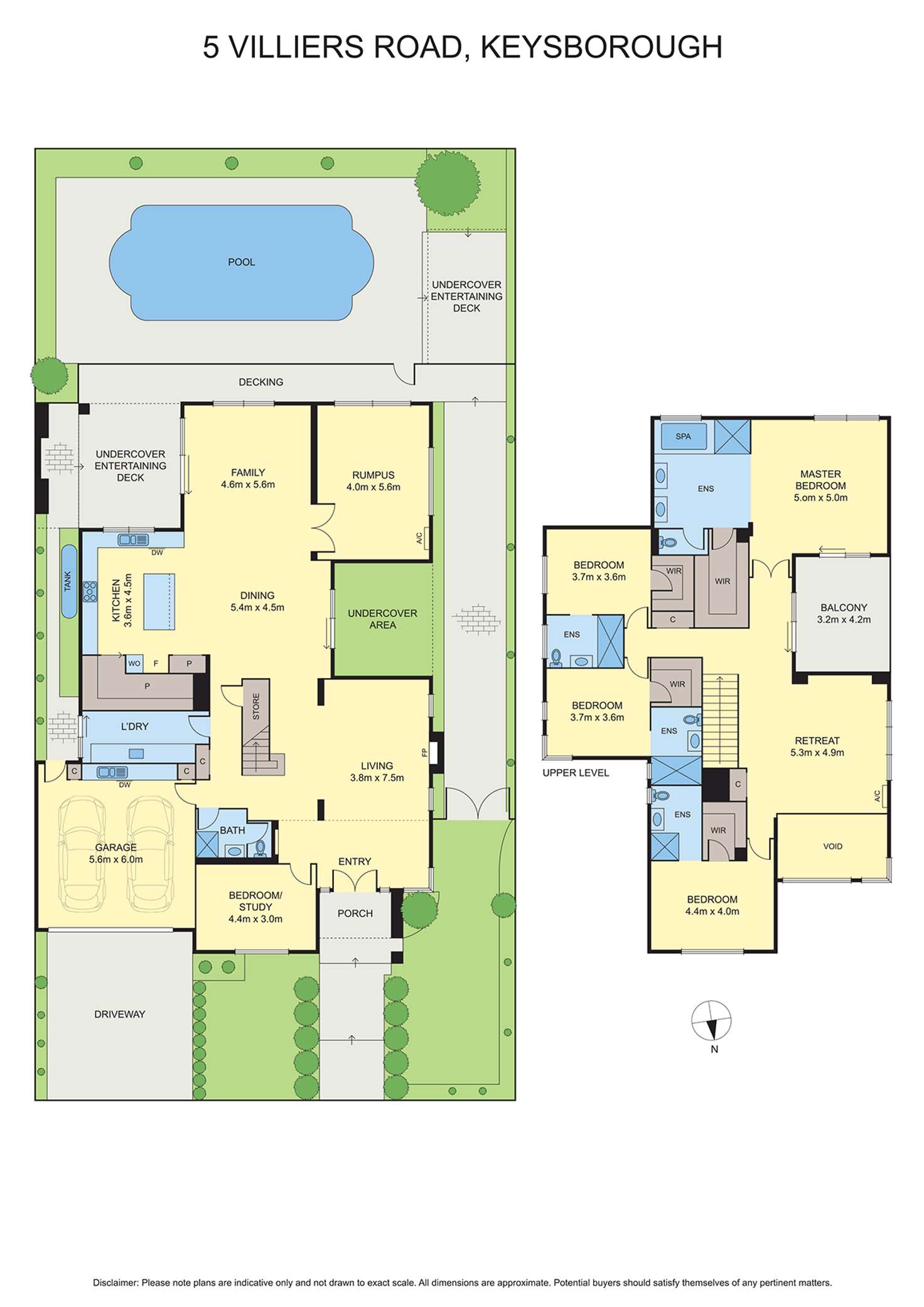 Floorplan of Homely house listing, 5 Villiers Road, Keysborough VIC 3173
