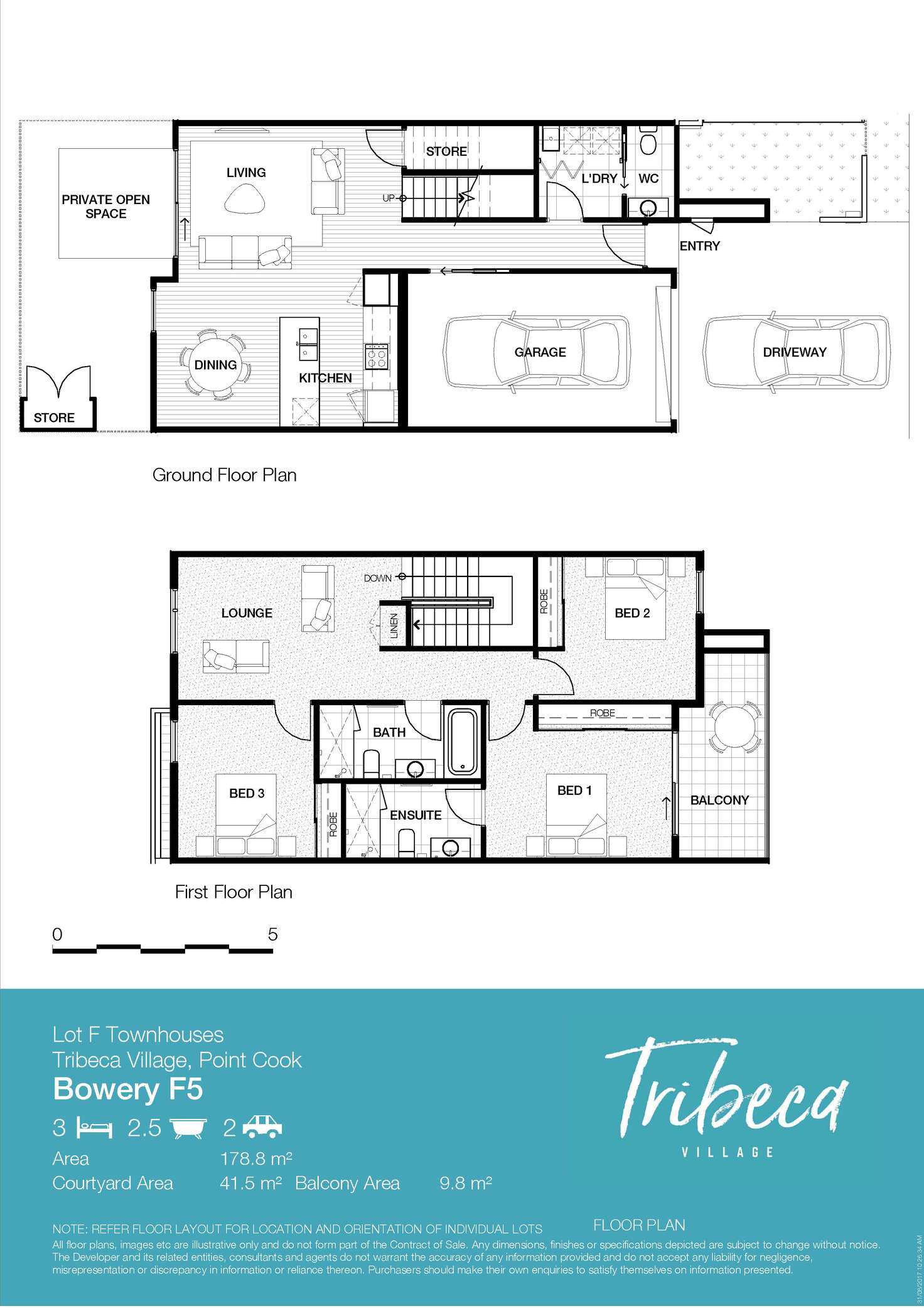 Floorplan of Homely townhouse listing, 45 Kenswick Street, Point Cook VIC 3030