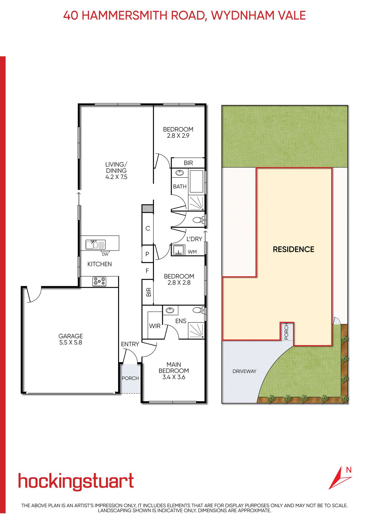 Floorplan of Homely house listing, 40 Hammersmith Road, Wyndham Vale VIC 3024