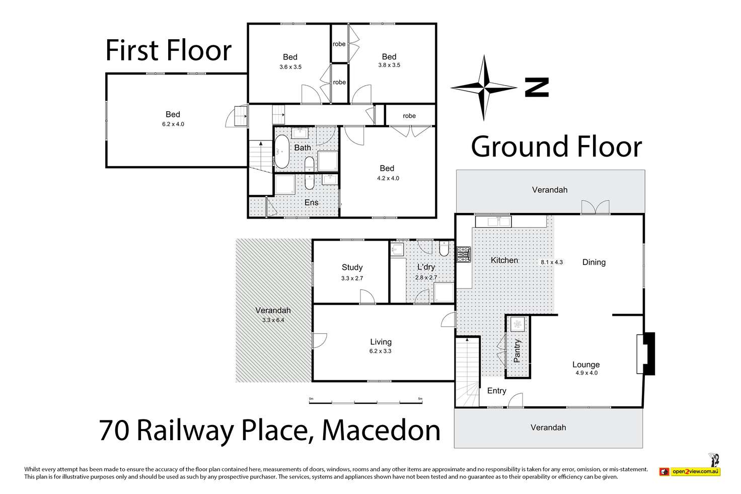 Floorplan of Homely house listing, 70 Railway Place, Macedon VIC 3440