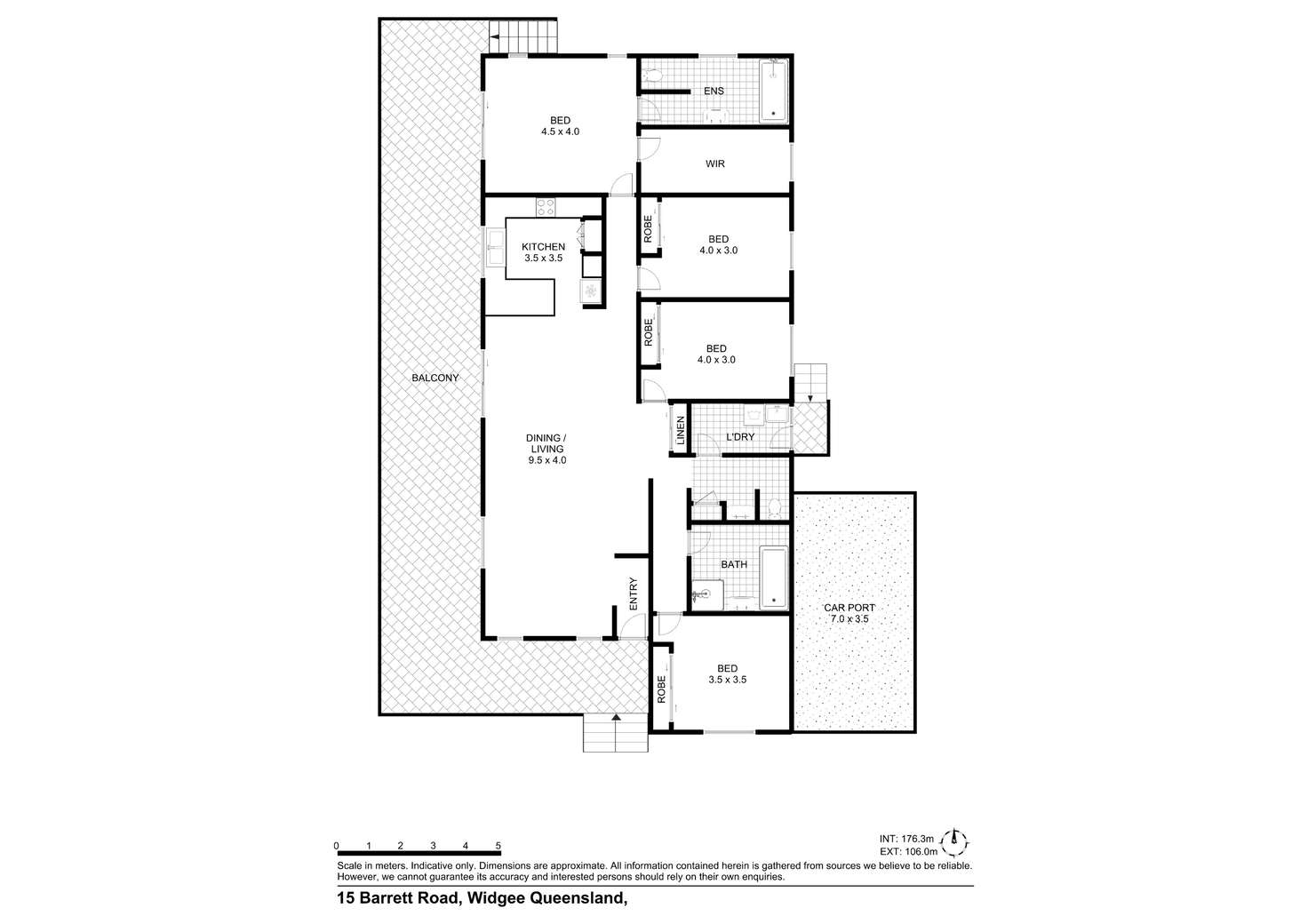 Floorplan of Homely acreageSemiRural listing, 15 Barrett Road, Widgee QLD 4570