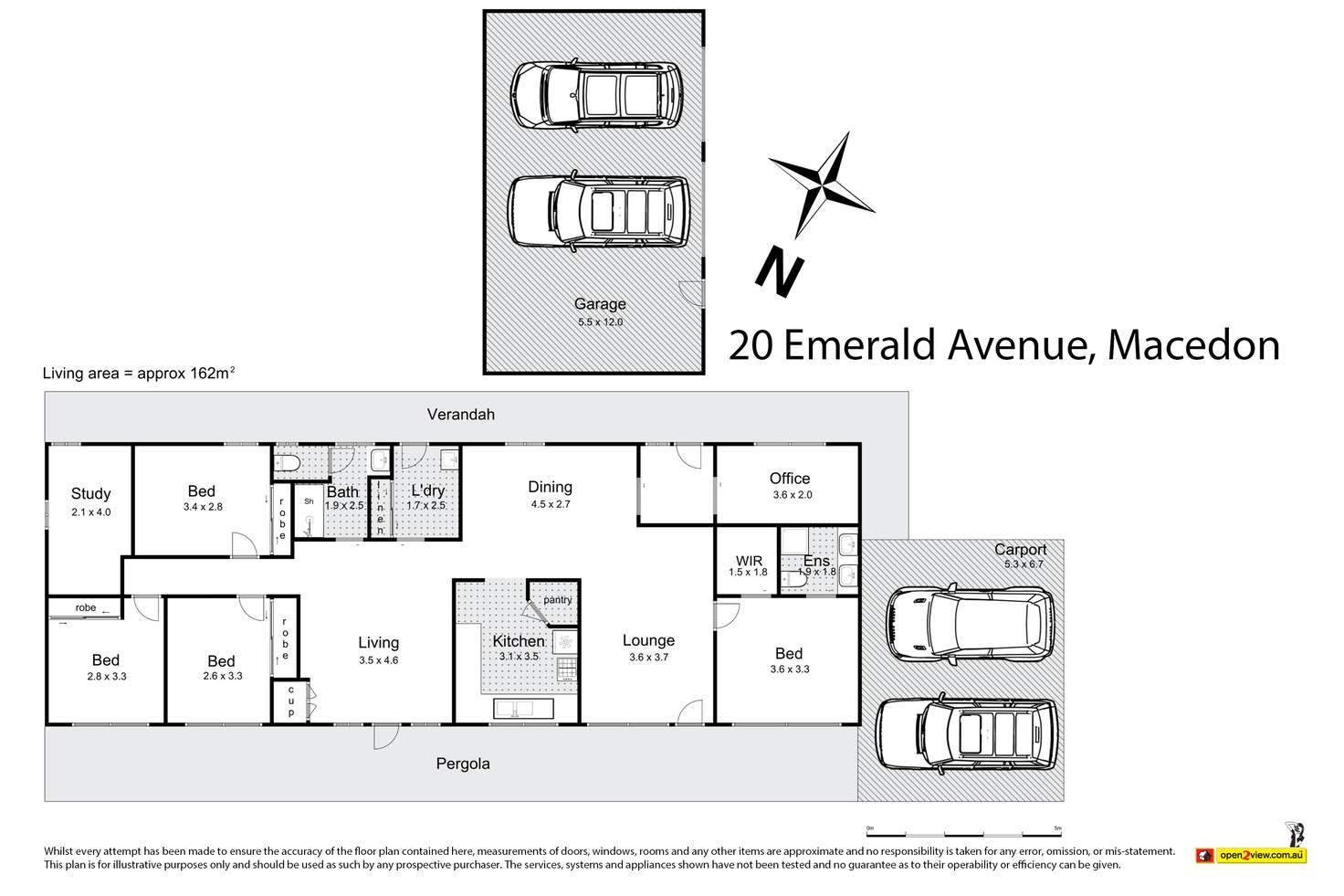 Floorplan of Homely house listing, 20 Emerald Avenue, Macedon VIC 3440