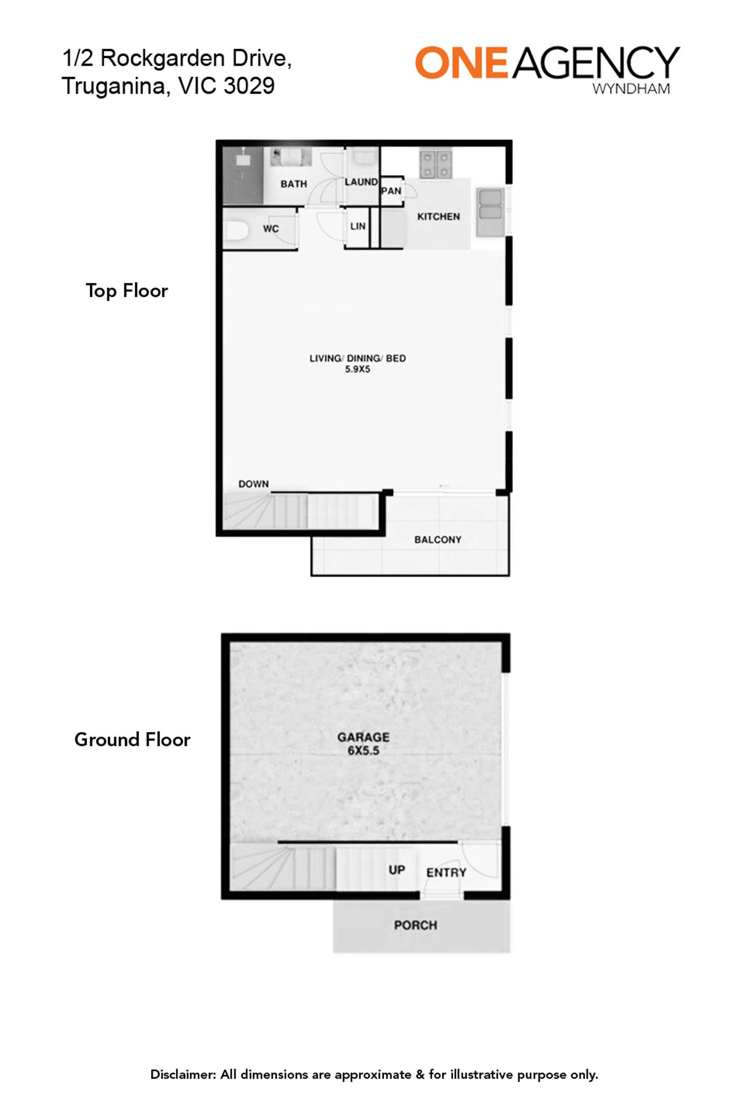 Floorplan of Homely apartment listing, 1/2 Rockgarden Drive, Truganina VIC 3029
