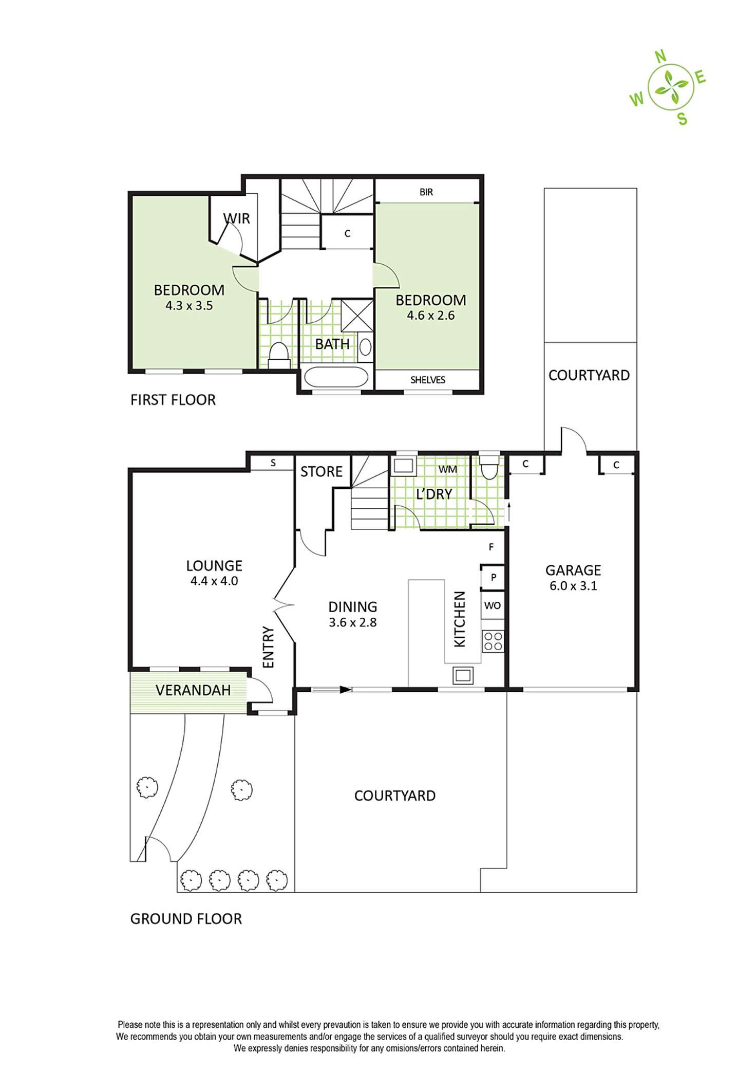 Floorplan of Homely townhouse listing, 1/13 Toward Street, Murrumbeena VIC 3163