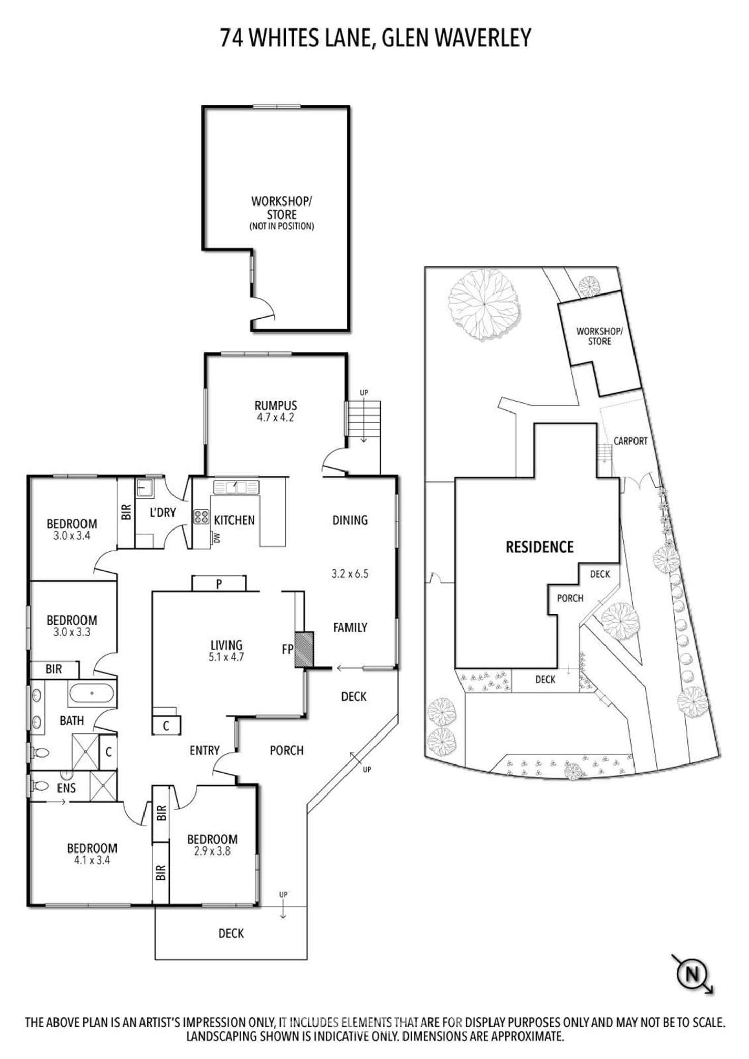 Floorplan of Homely house listing, 74 Whites Lane, Glen Waverley VIC 3150