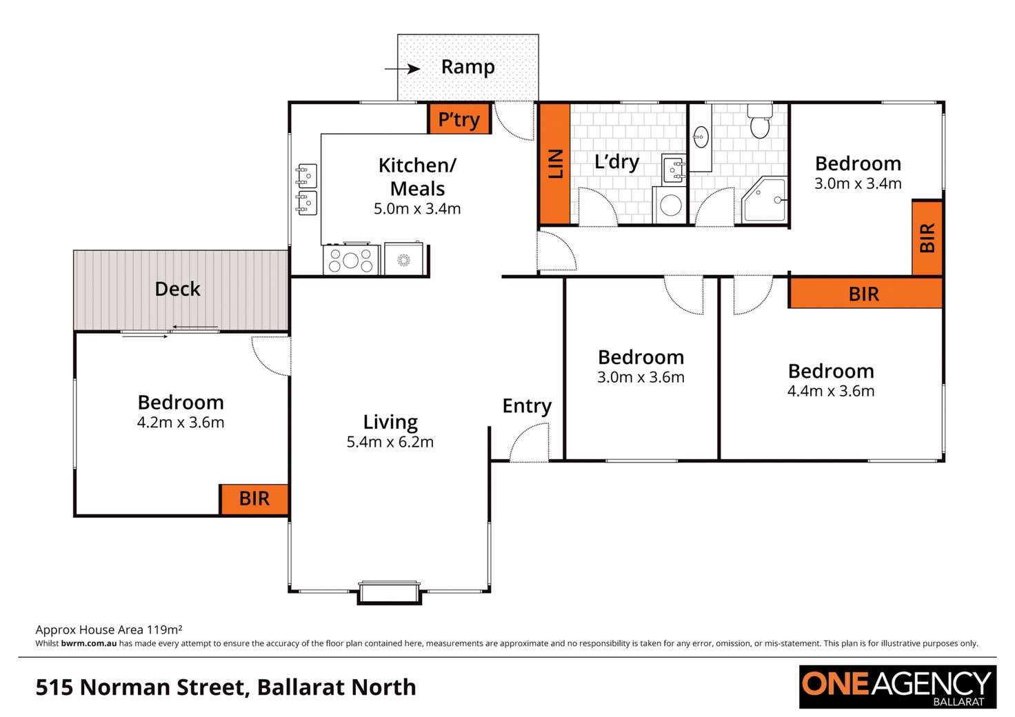 Floorplan of Homely house listing, 515 Norman Street, Ballarat North VIC 3350