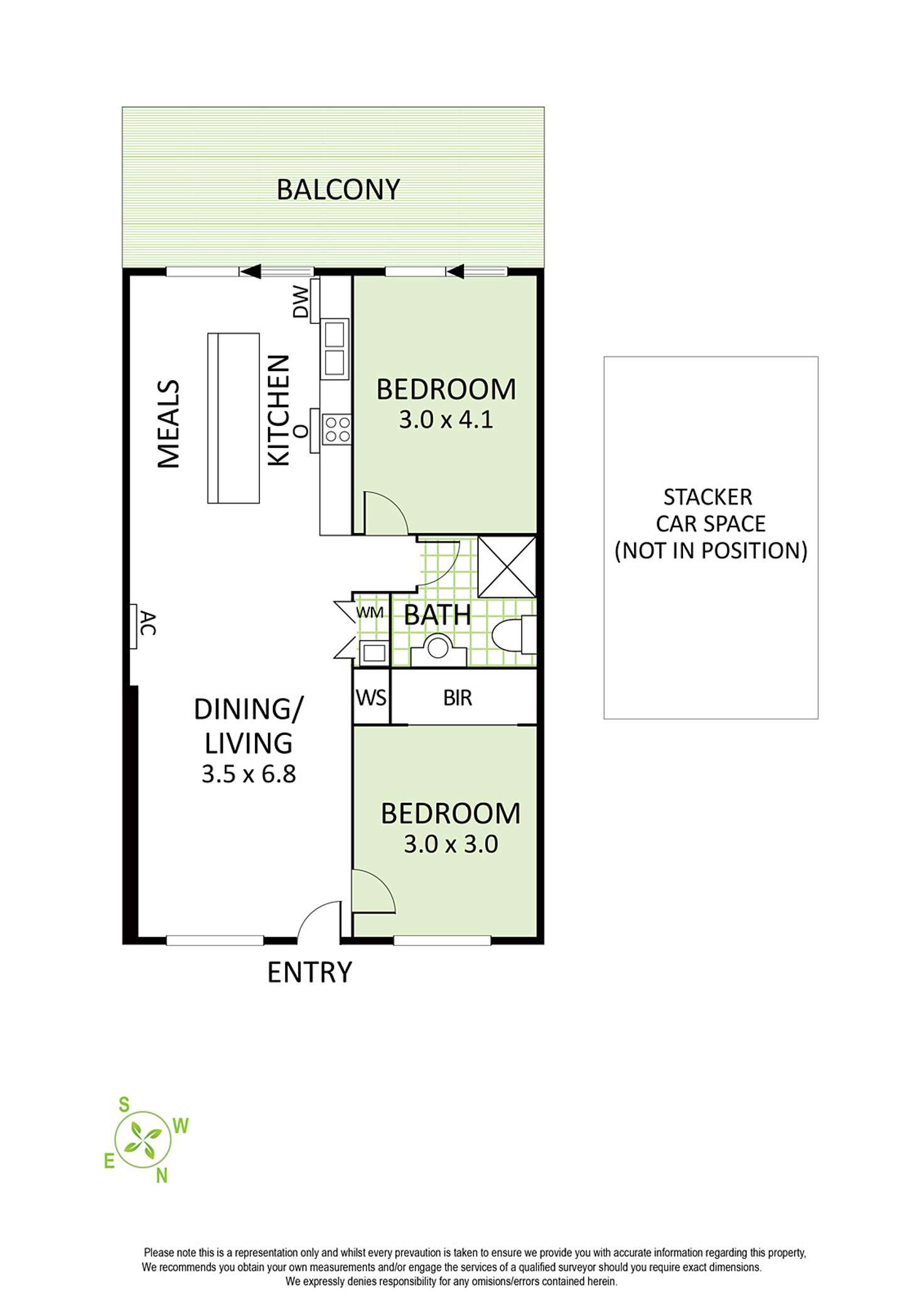 Floorplan of Homely apartment listing, 401/437 North Road, Ormond VIC 3204