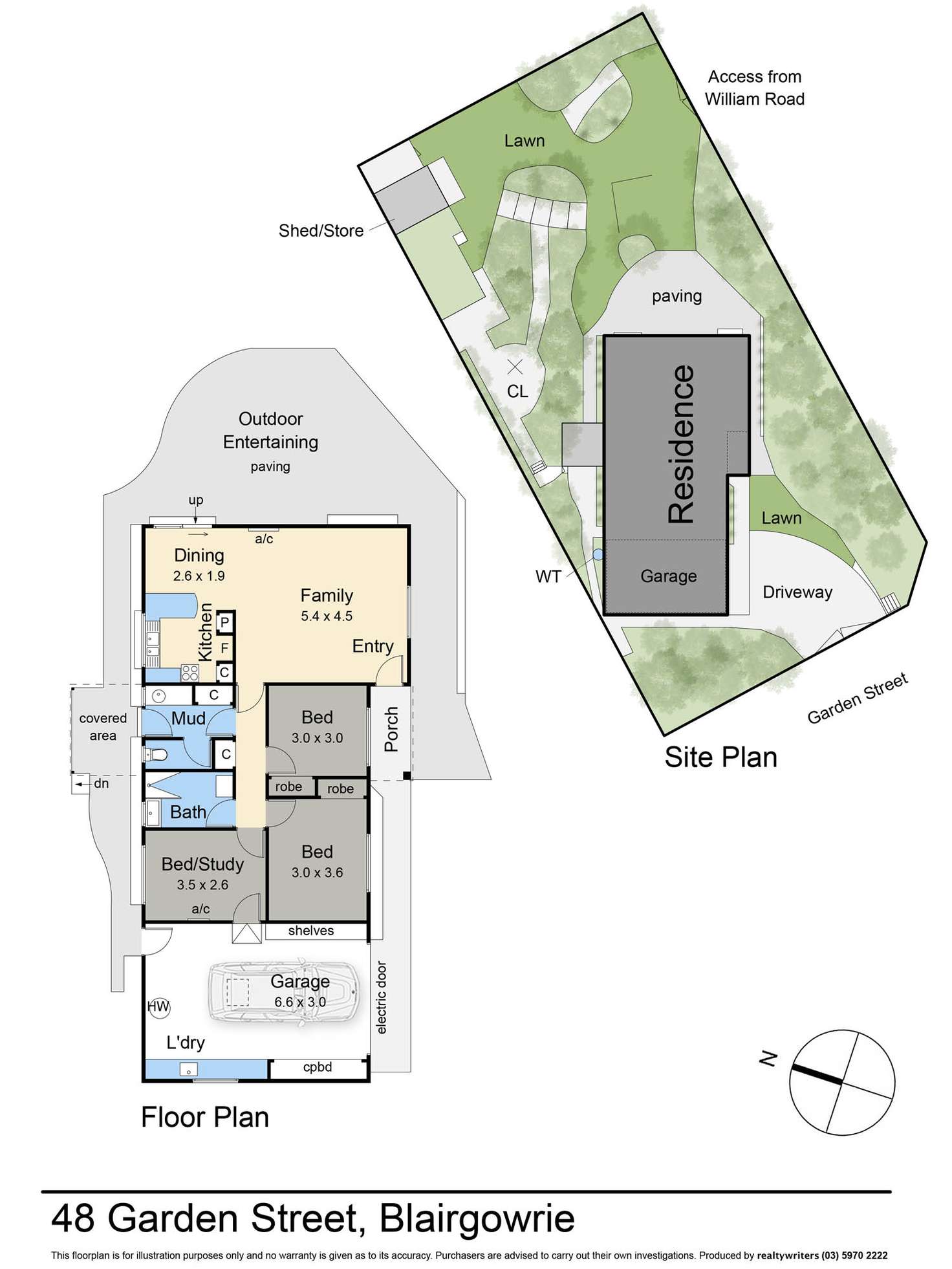 Floorplan of Homely house listing, 48 Garden Street, Blairgowrie VIC 3942