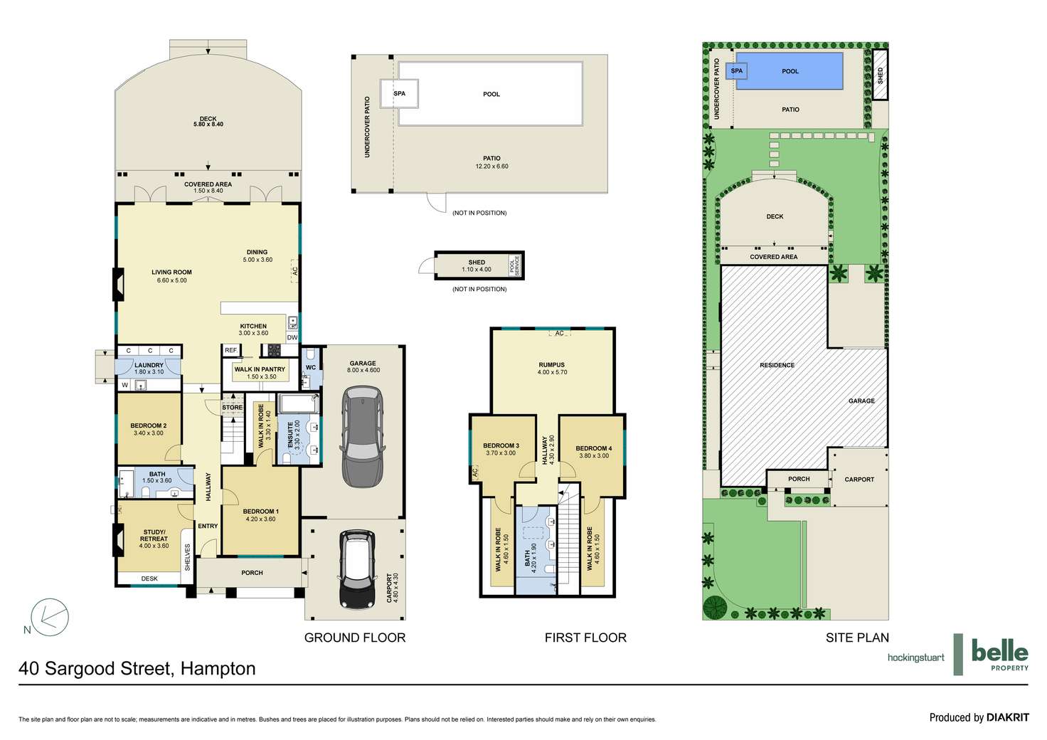 Floorplan of Homely house listing, 40 Sargood Street, Hampton VIC 3188