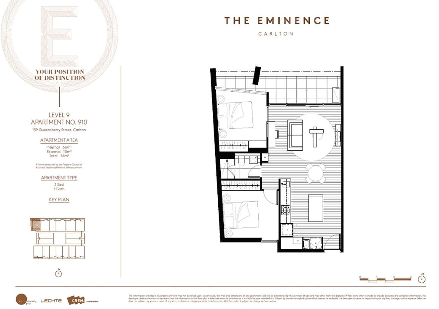 Floorplan of Homely apartment listing, 910/145 Queensberry Street, Carlton VIC 3053