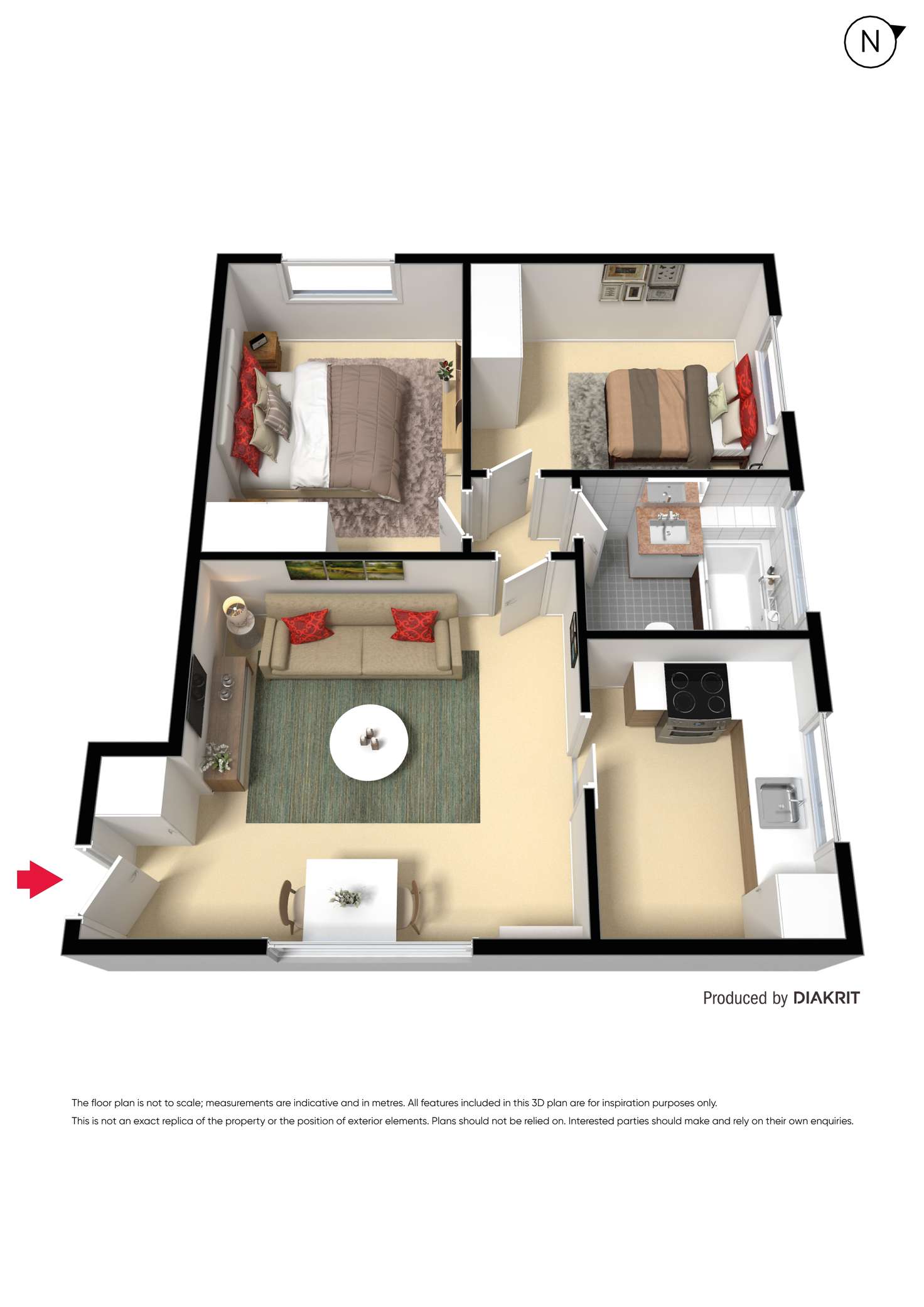 Floorplan of Homely apartment listing, 4/8 Murphy Street, Richmond VIC 3121
