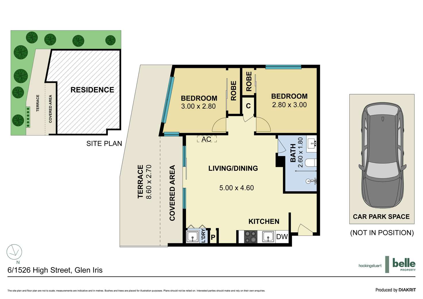 Floorplan of Homely apartment listing, 6/1526 High Street, Glen Iris VIC 3146