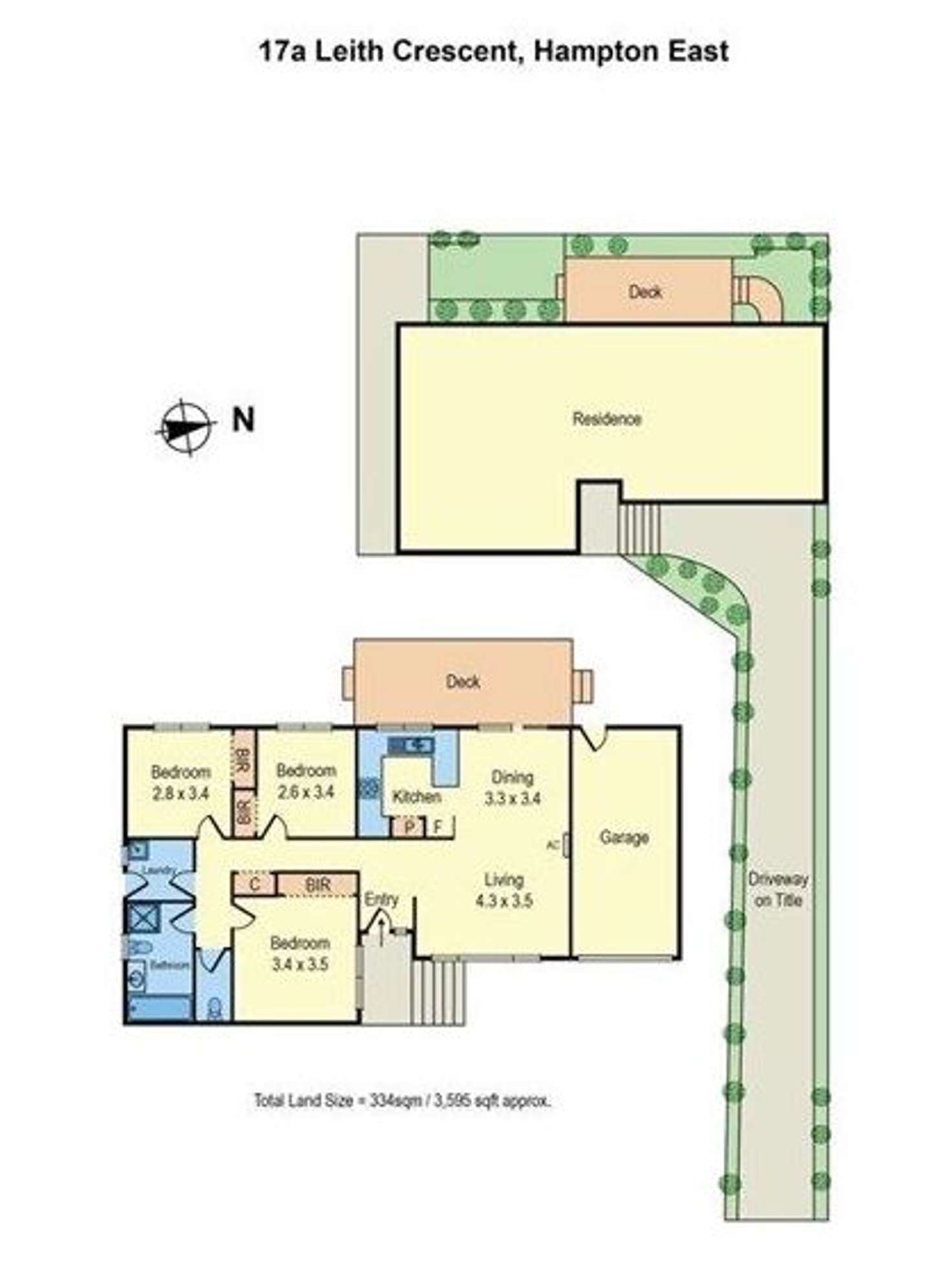 Floorplan of Homely unit listing, 17A Leith Crescent, Hampton East VIC 3188