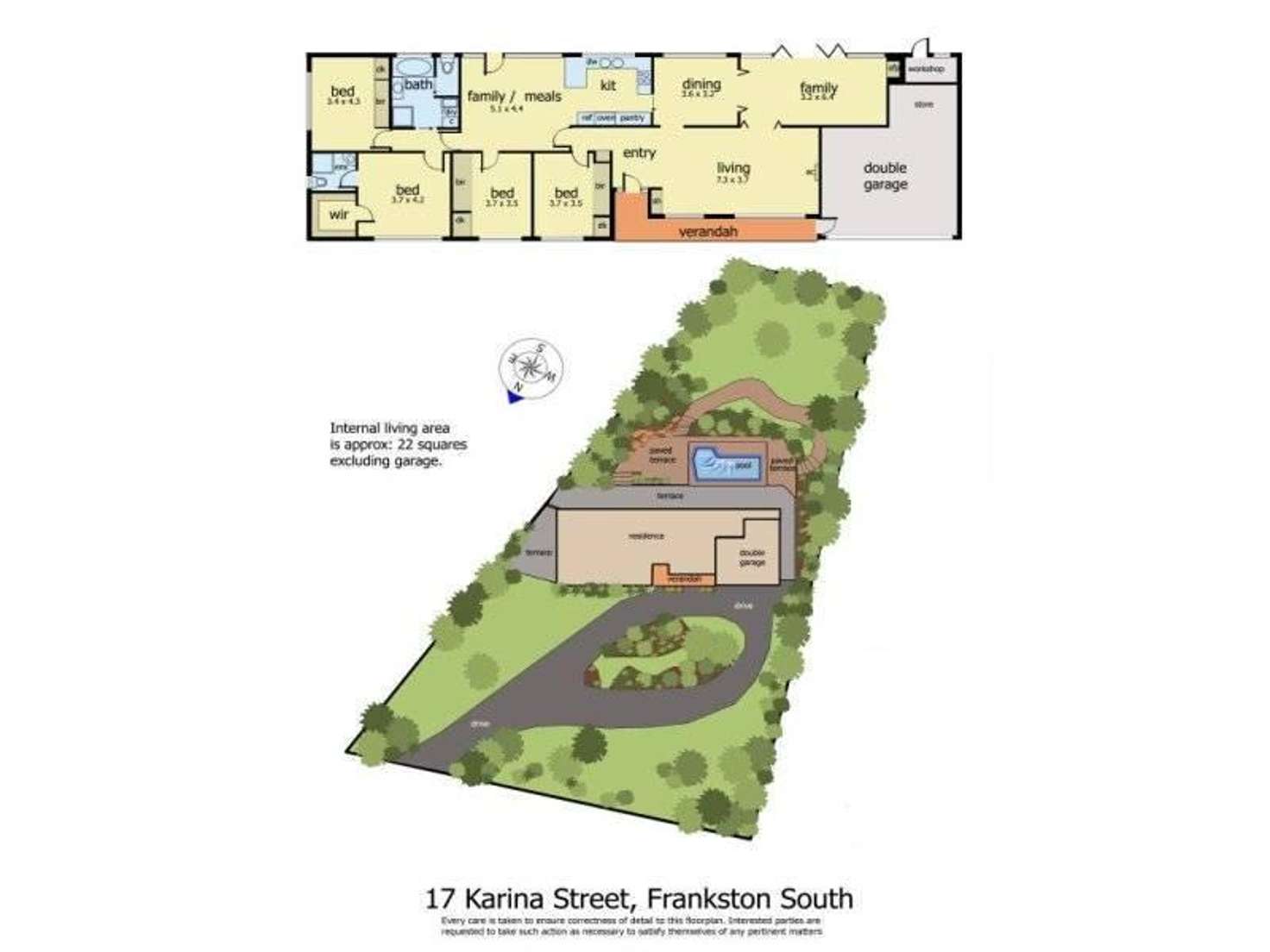Floorplan of Homely house listing, 17 Karina Street, Frankston South VIC 3199