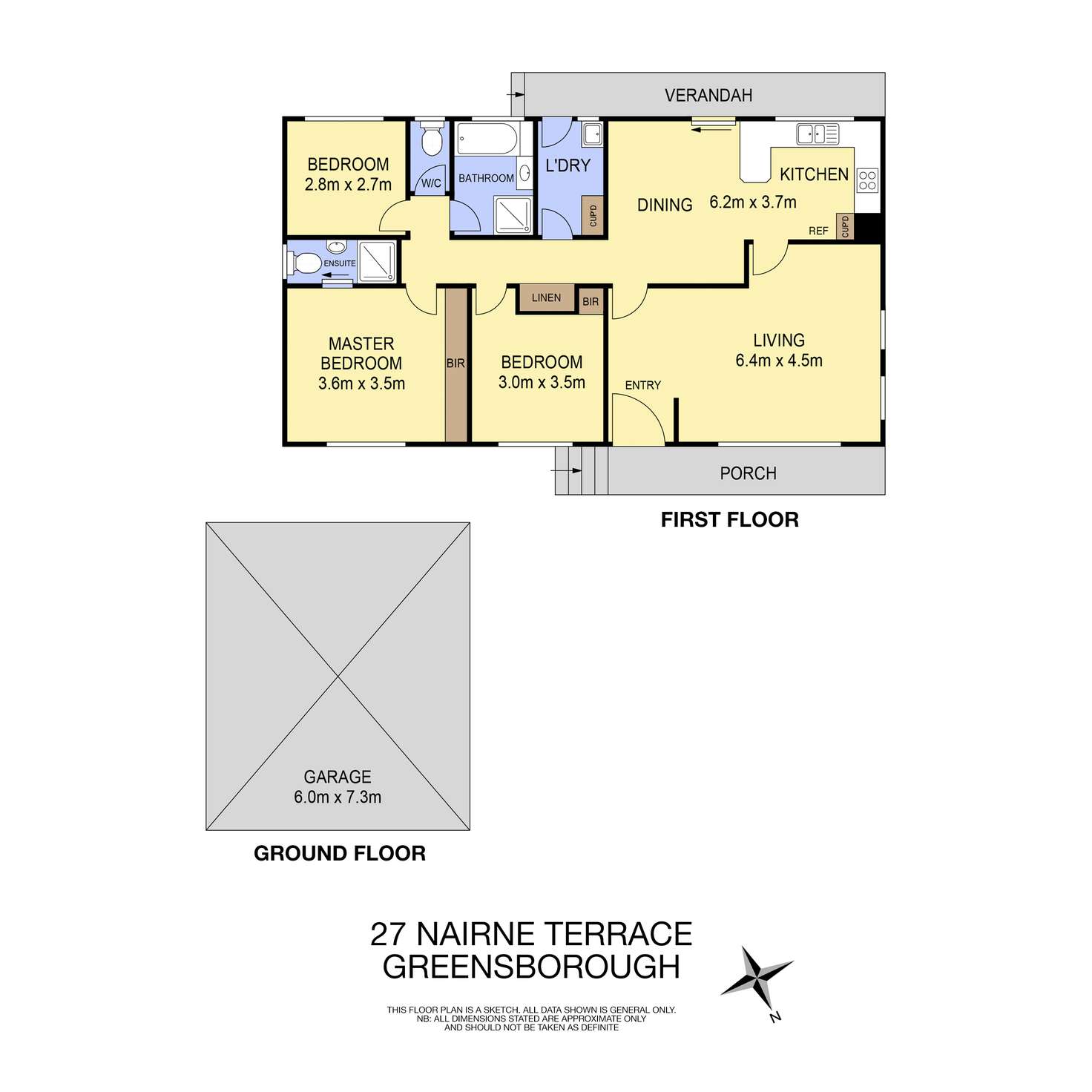 Floorplan of Homely house listing, 27 Nairne Terrace, Greensborough VIC 3088