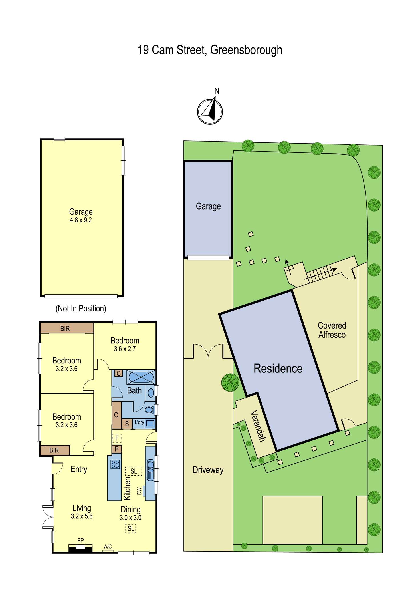 Floorplan of Homely house listing, 19 Cam Street, Greensborough VIC 3088