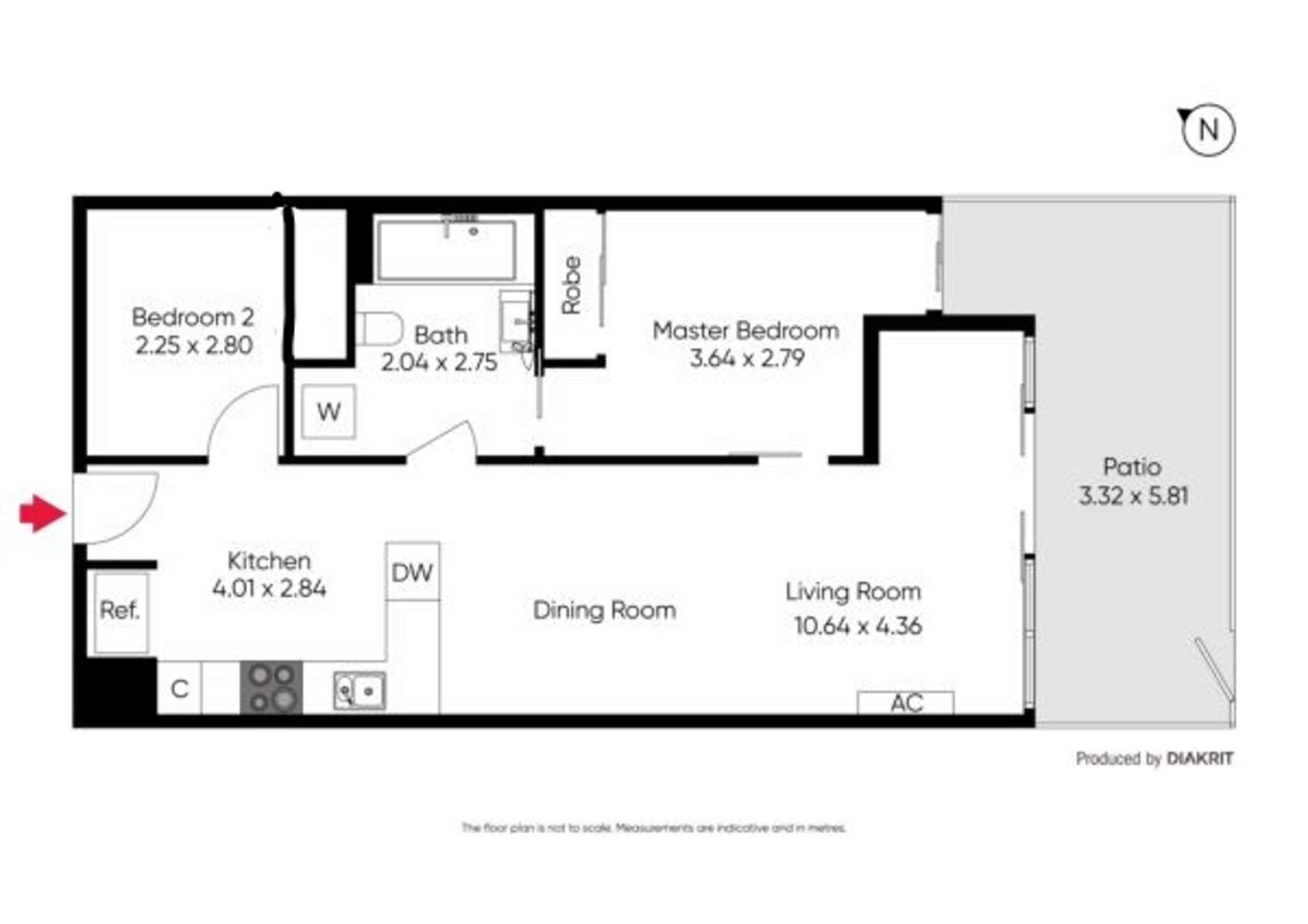 Floorplan of Homely apartment listing, G02/99 Nott Street, Port Melbourne VIC 3207