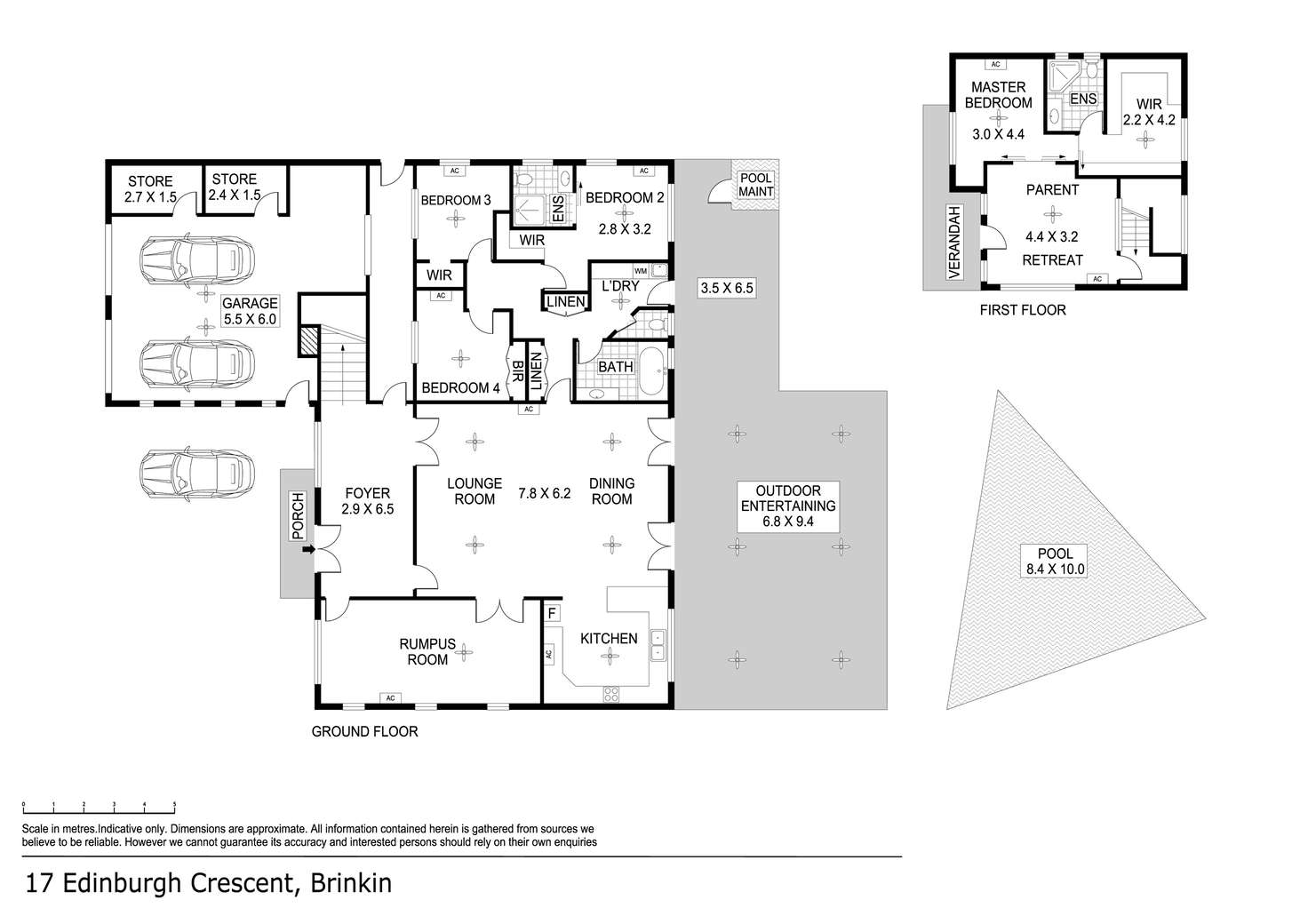 Floorplan of Homely house listing, 17 Edinburgh Crescent, Brinkin NT 810