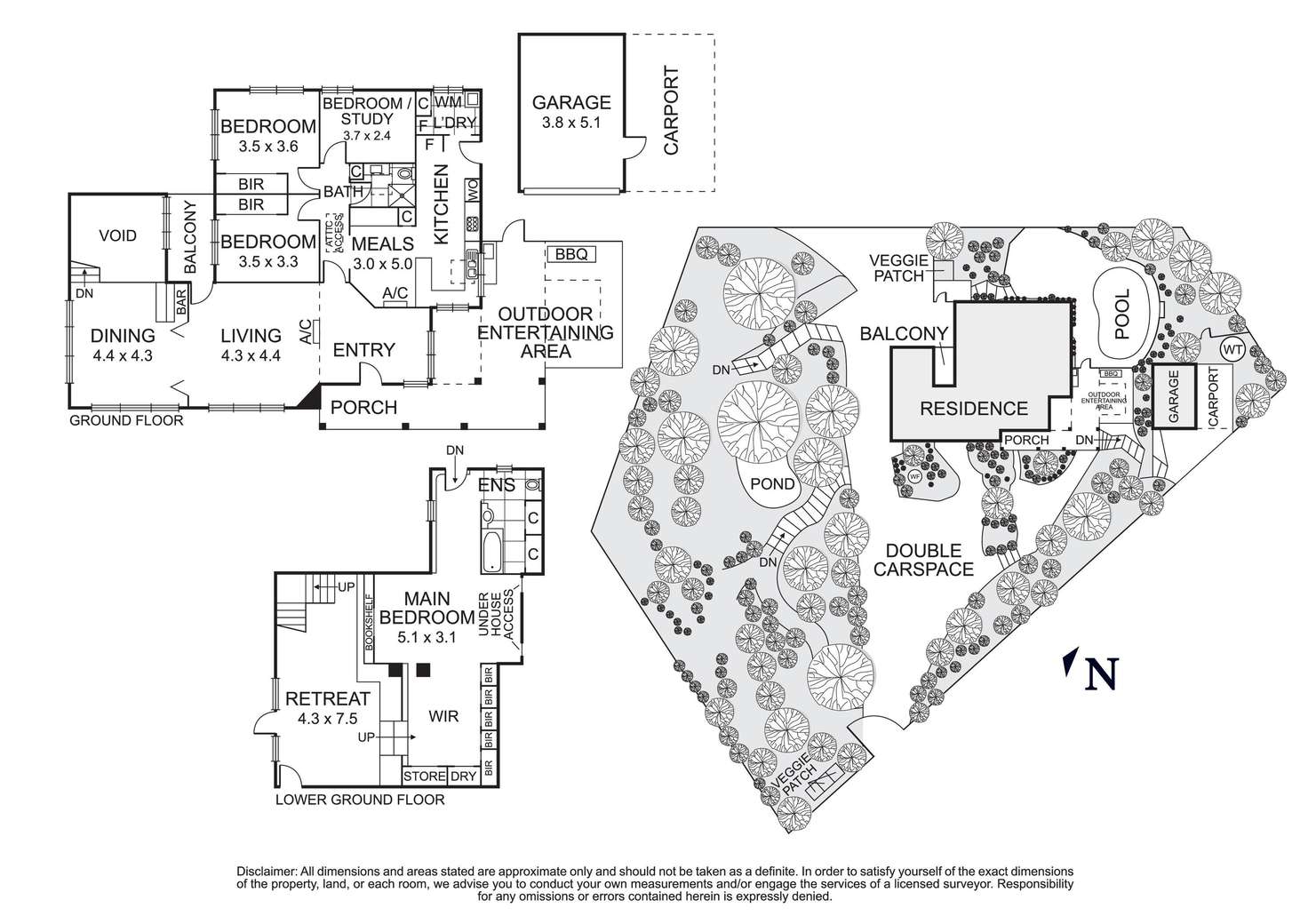 Floorplan of Homely house listing, 8 Kangaroo Ground-Warrandyte Road, North Warrandyte VIC 3113