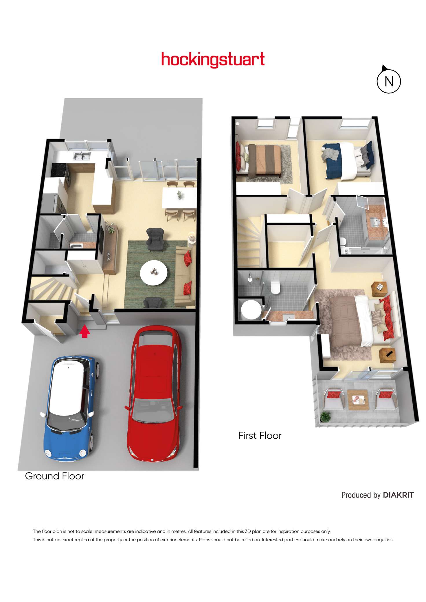 Floorplan of Homely townhouse listing, 6/47 Mary Street, Richmond VIC 3121