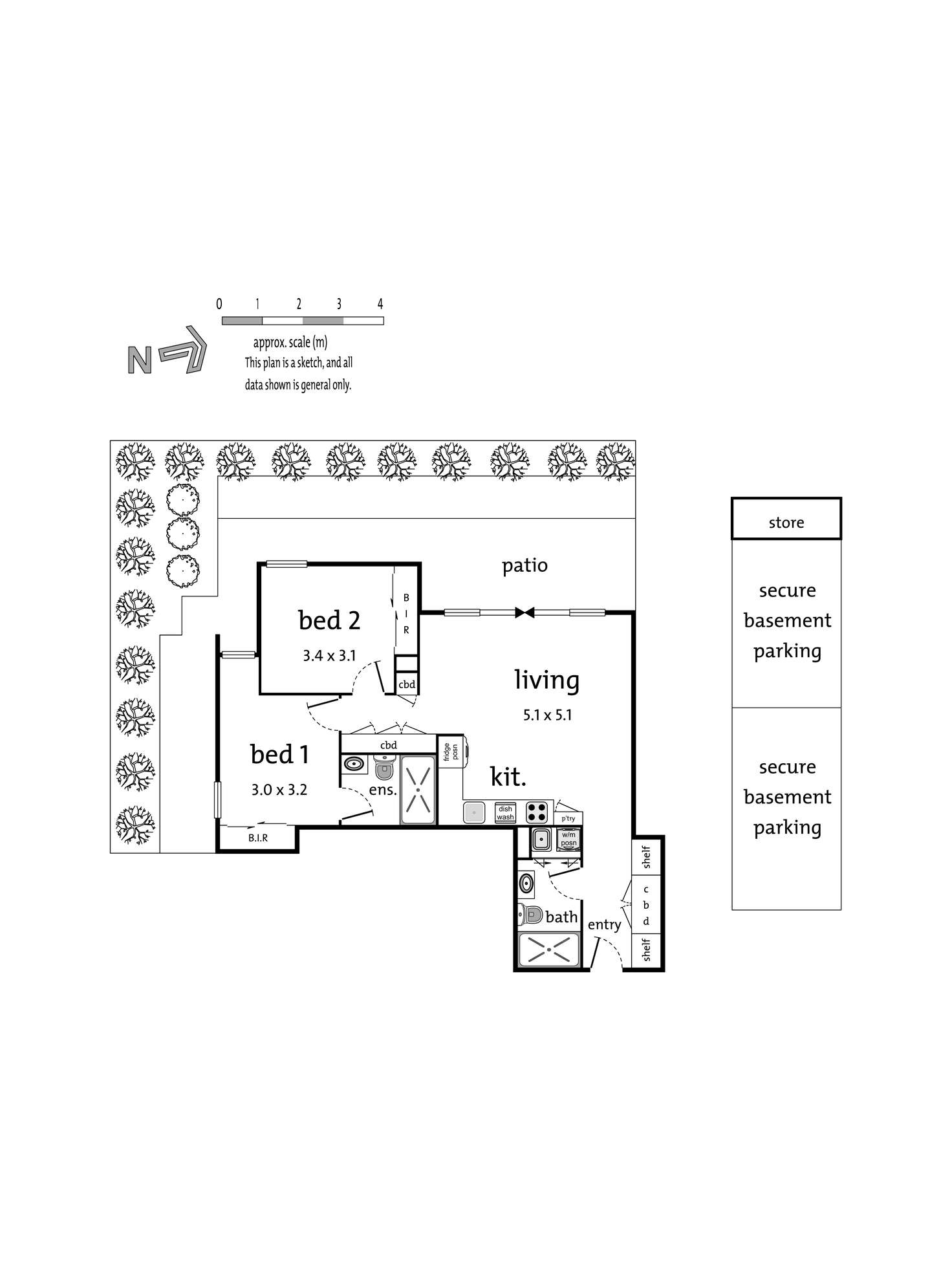 Floorplan of Homely apartment listing, 117/6 Thiele Street, Doncaster VIC 3108