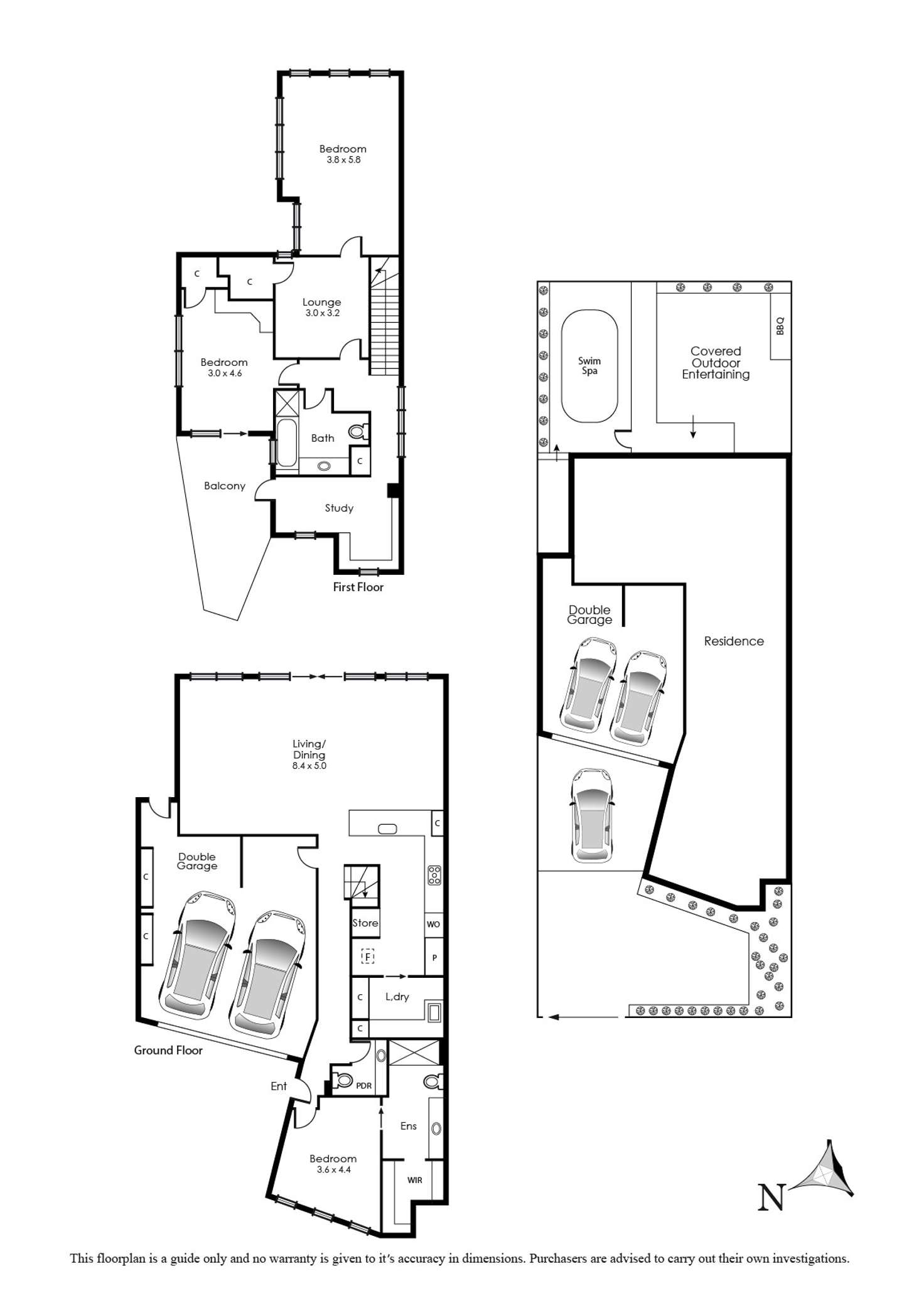 Floorplan of Homely house listing, 18 Hutchins Close, Mordialloc VIC 3195