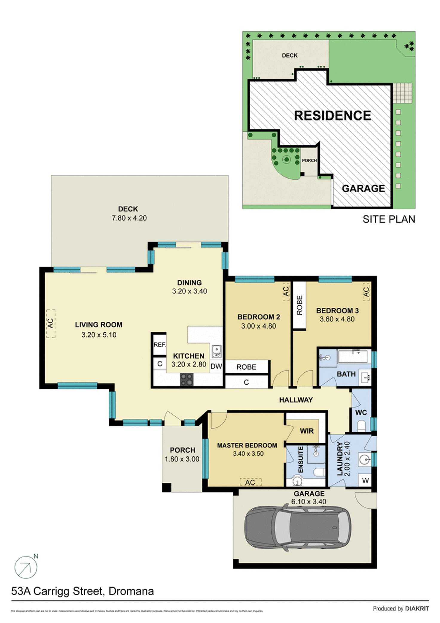 Floorplan of Homely house listing, 53A Carrigg Street, Dromana VIC 3936