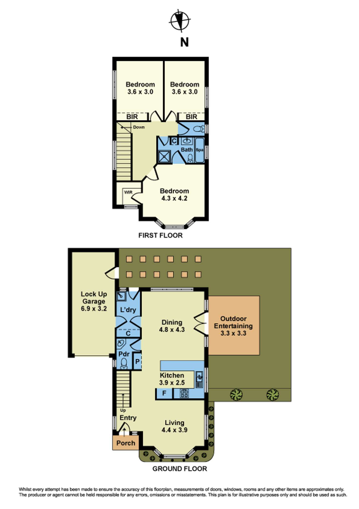 Floorplan of Homely townhouse listing, 4/43-45 Walter Street, Williamstown VIC 3016