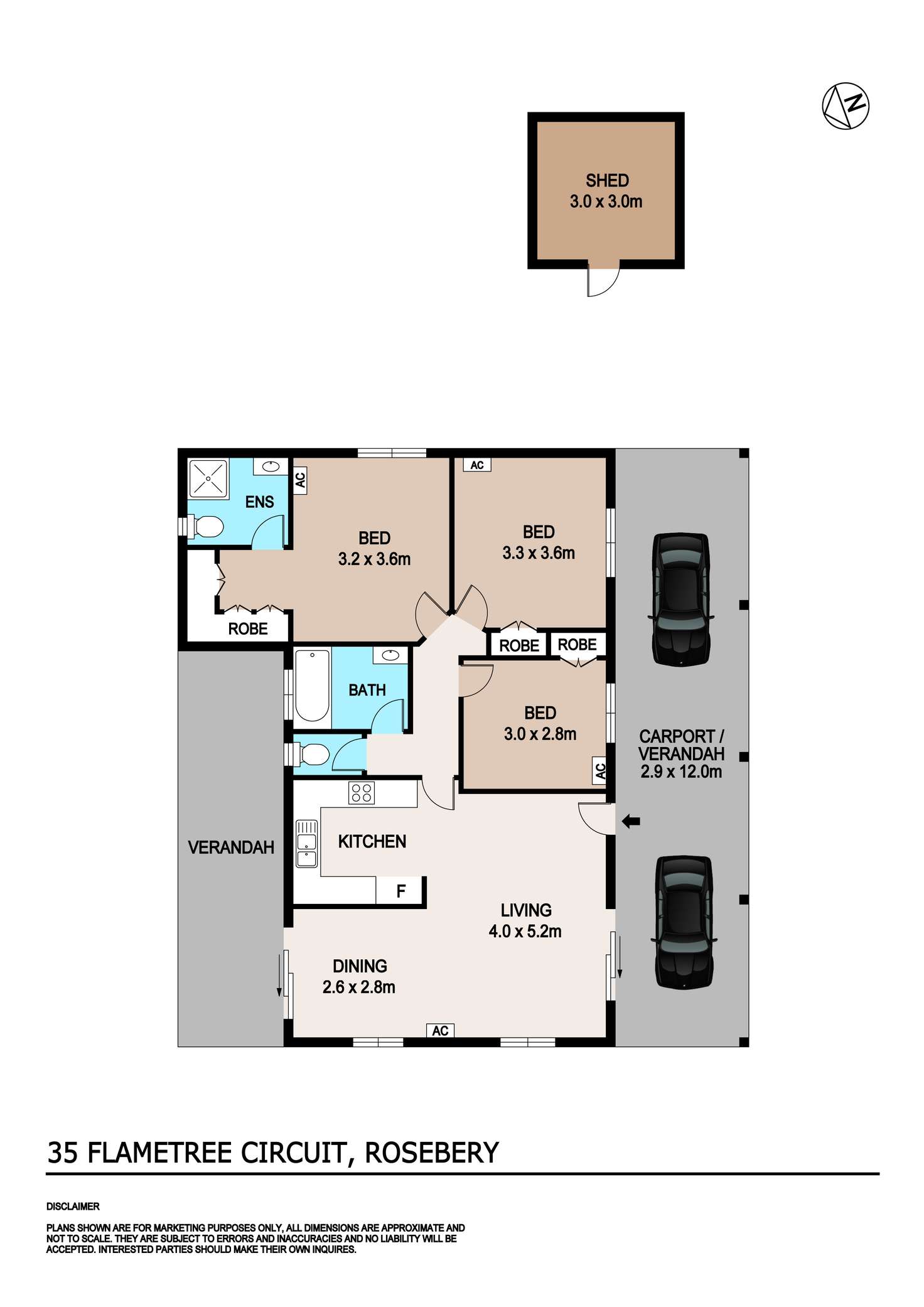 Floorplan of Homely house listing, 35 Flametree Circuit, Rosebery NT 832