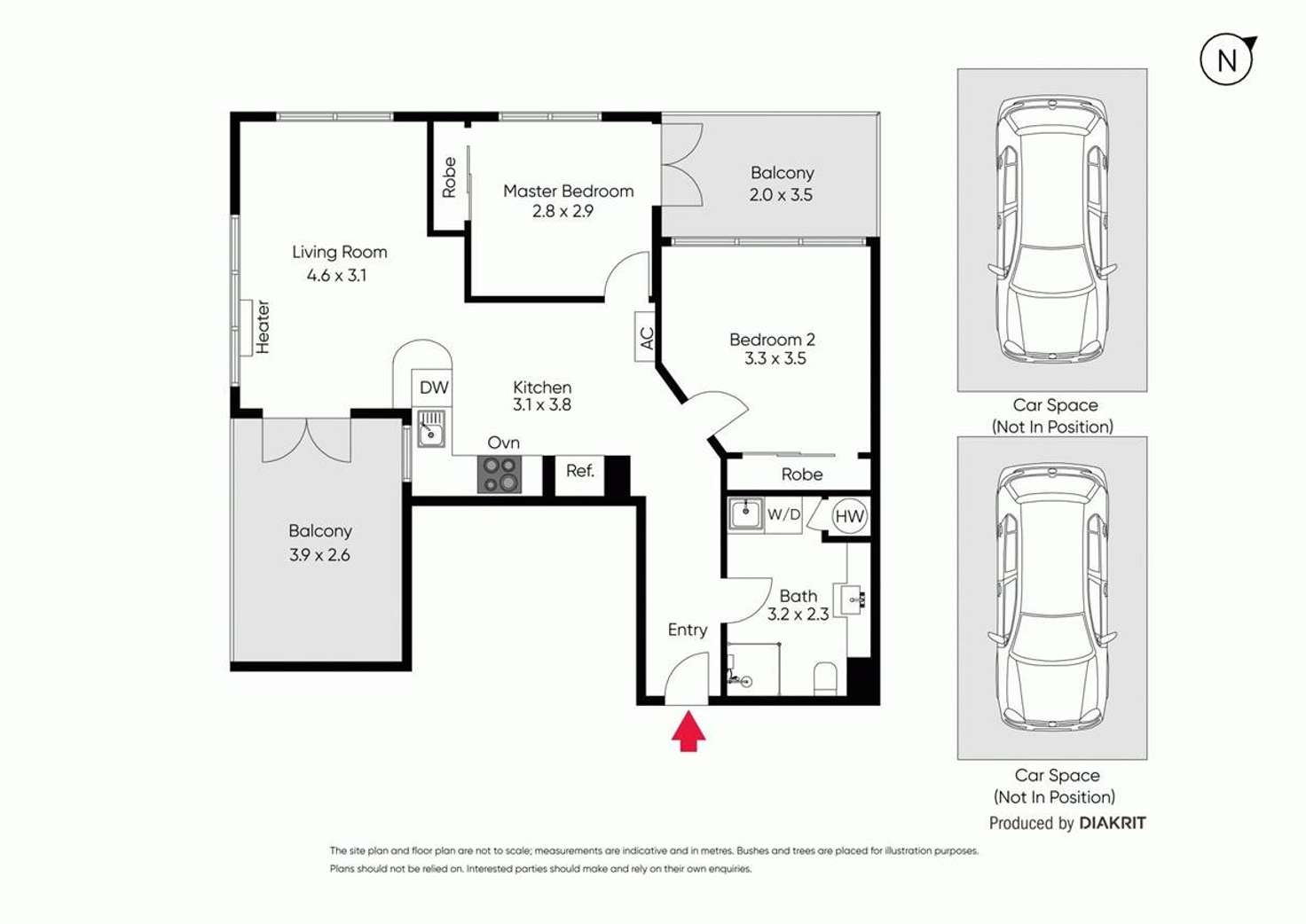 Floorplan of Homely apartment listing, 37/174 Esplanade East, Port Melbourne VIC 3207