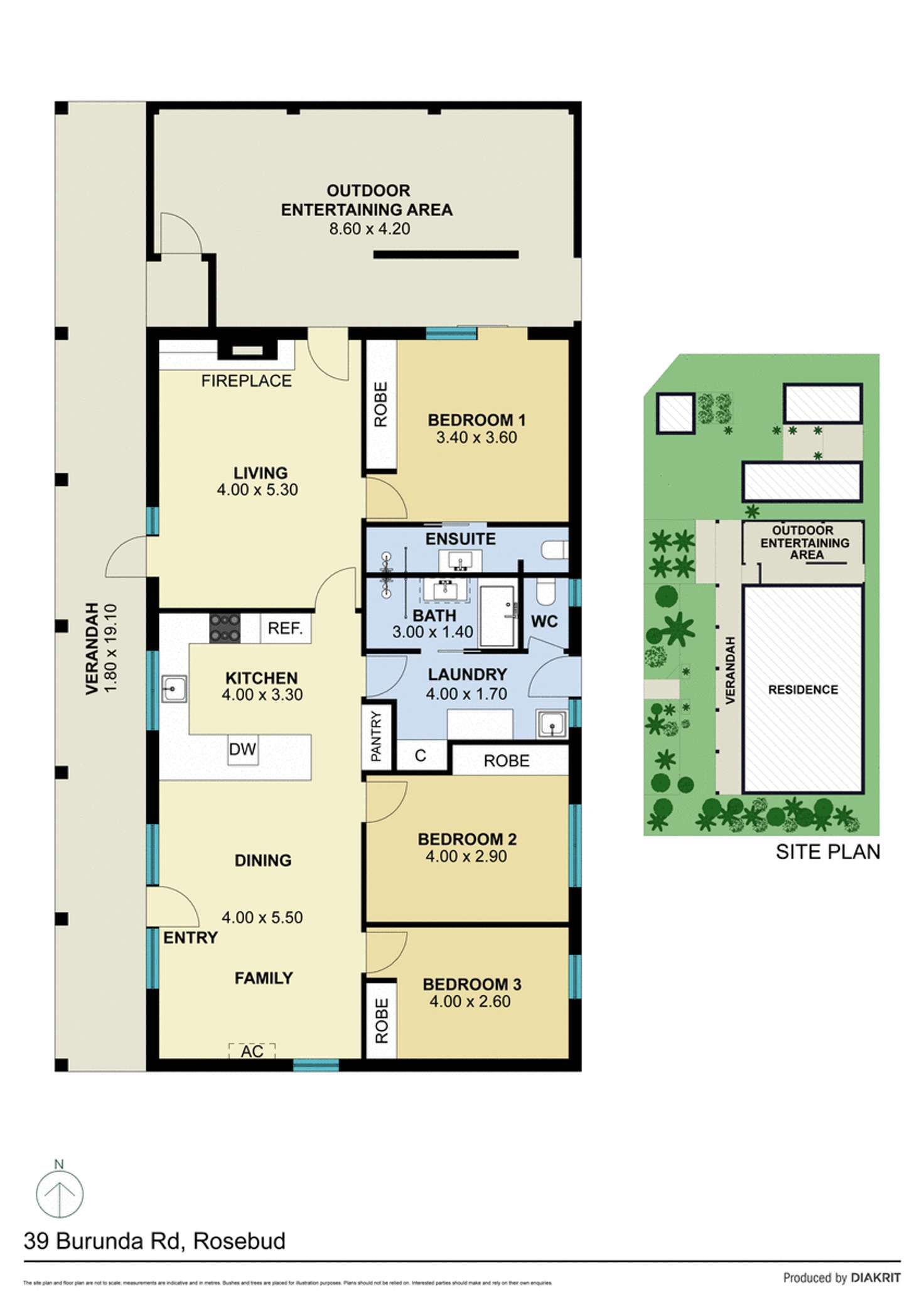 Floorplan of Homely house listing, 39 Burunda Road, Rosebud VIC 3939