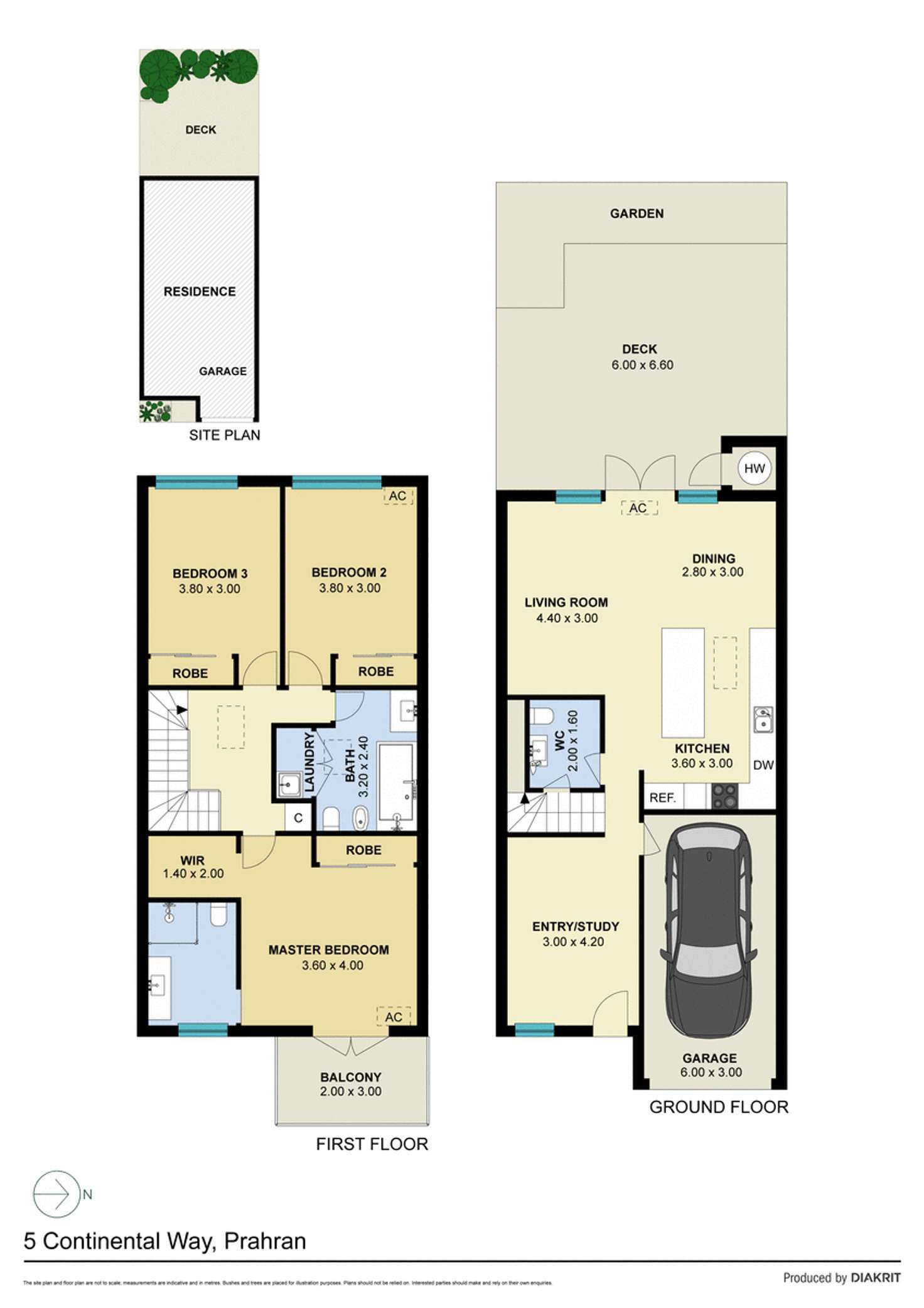 Floorplan of Homely house listing, 5 Continental Way, Prahran VIC 3181