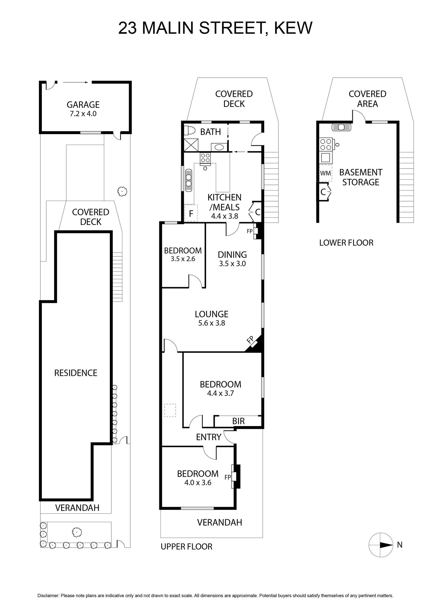 Floorplan of Homely house listing, 23 Malin Street, Kew VIC 3101