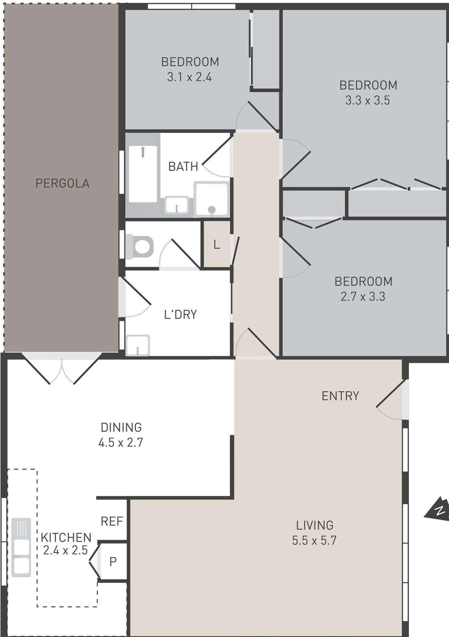 Floorplan of Homely house listing, 6 Owen Court, Werribee VIC 3030