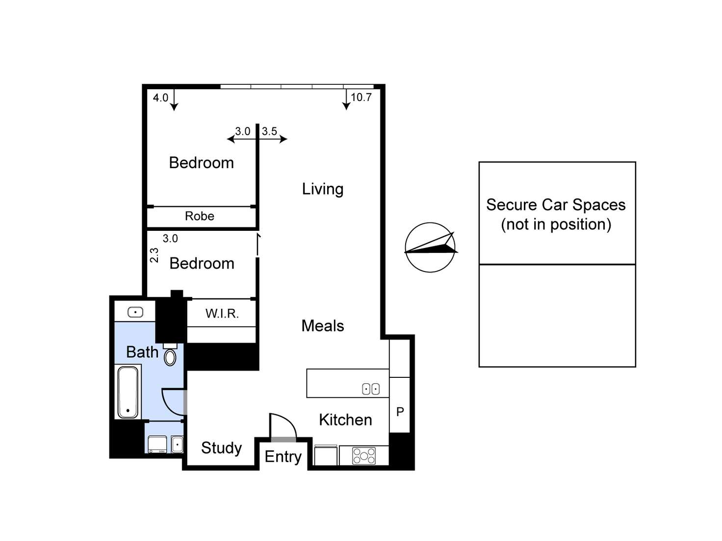 Floorplan of Homely apartment listing, 204/220 Commercial Road, Prahran VIC 3181