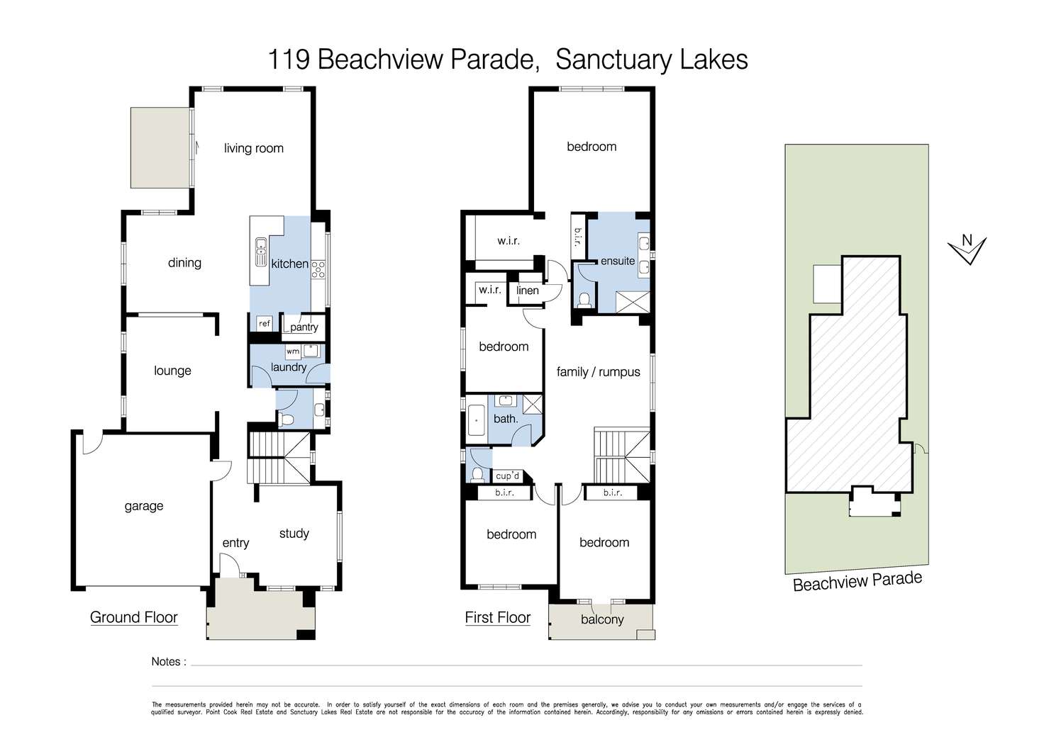 Floorplan of Homely house listing, 119 Beachview Parade, Sanctuary Lakes VIC 3030