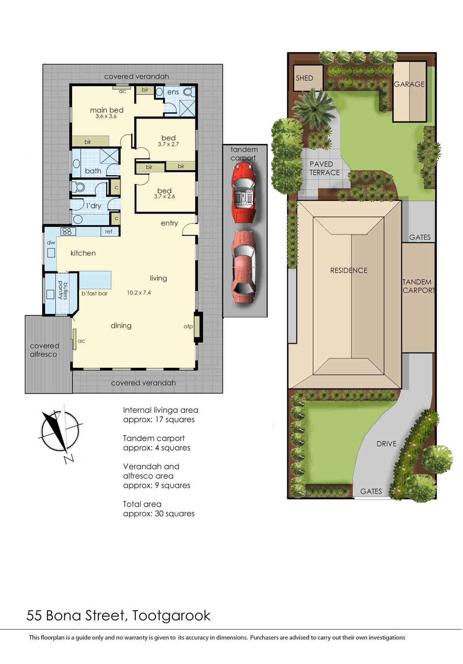 Floorplan of Homely house listing, 55 Bona Street, Tootgarook VIC 3941