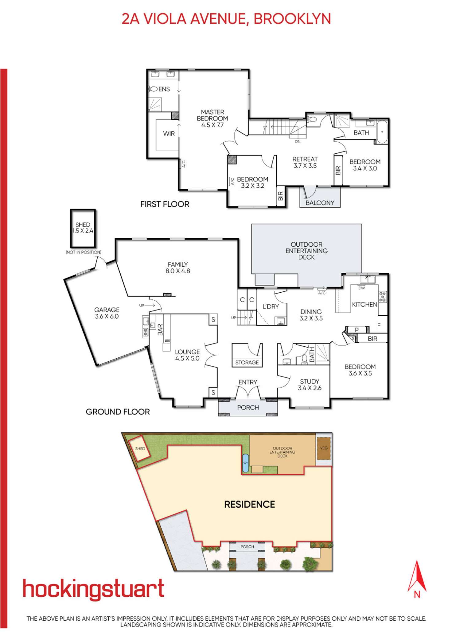 Floorplan of Homely house listing, 2A Viola Avenue, Brooklyn VIC 3012