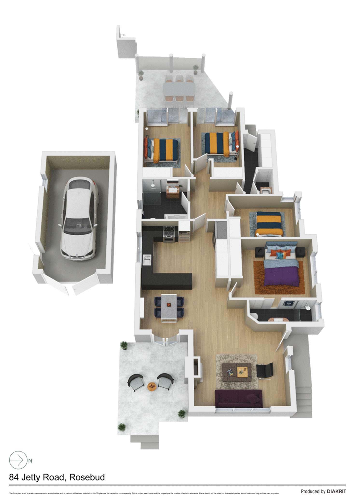 Floorplan of Homely house listing, 84 Jetty Road, Rosebud VIC 3939