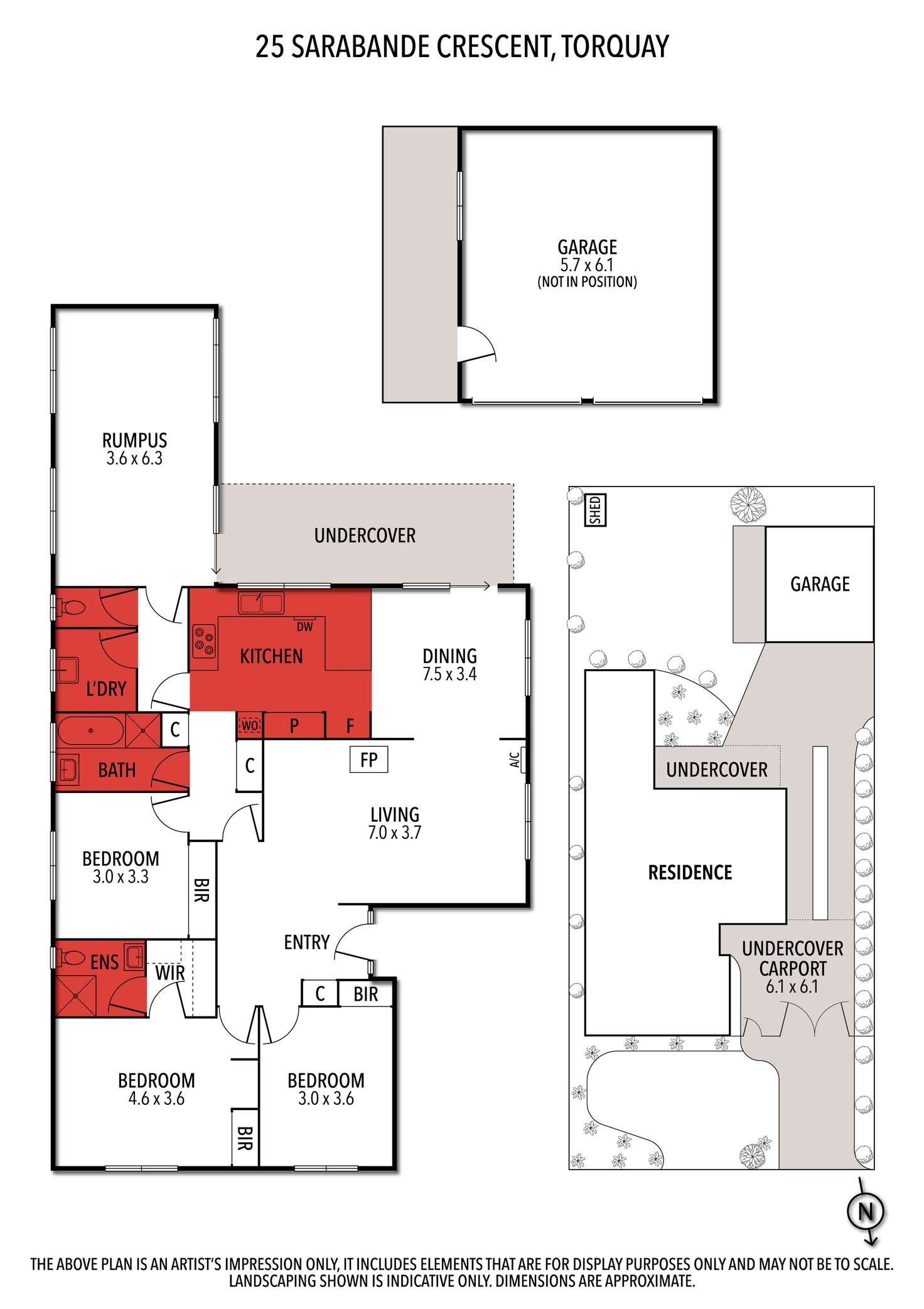 Floorplan of Homely house listing, 25 Sarabande Crescent, Torquay VIC 3228