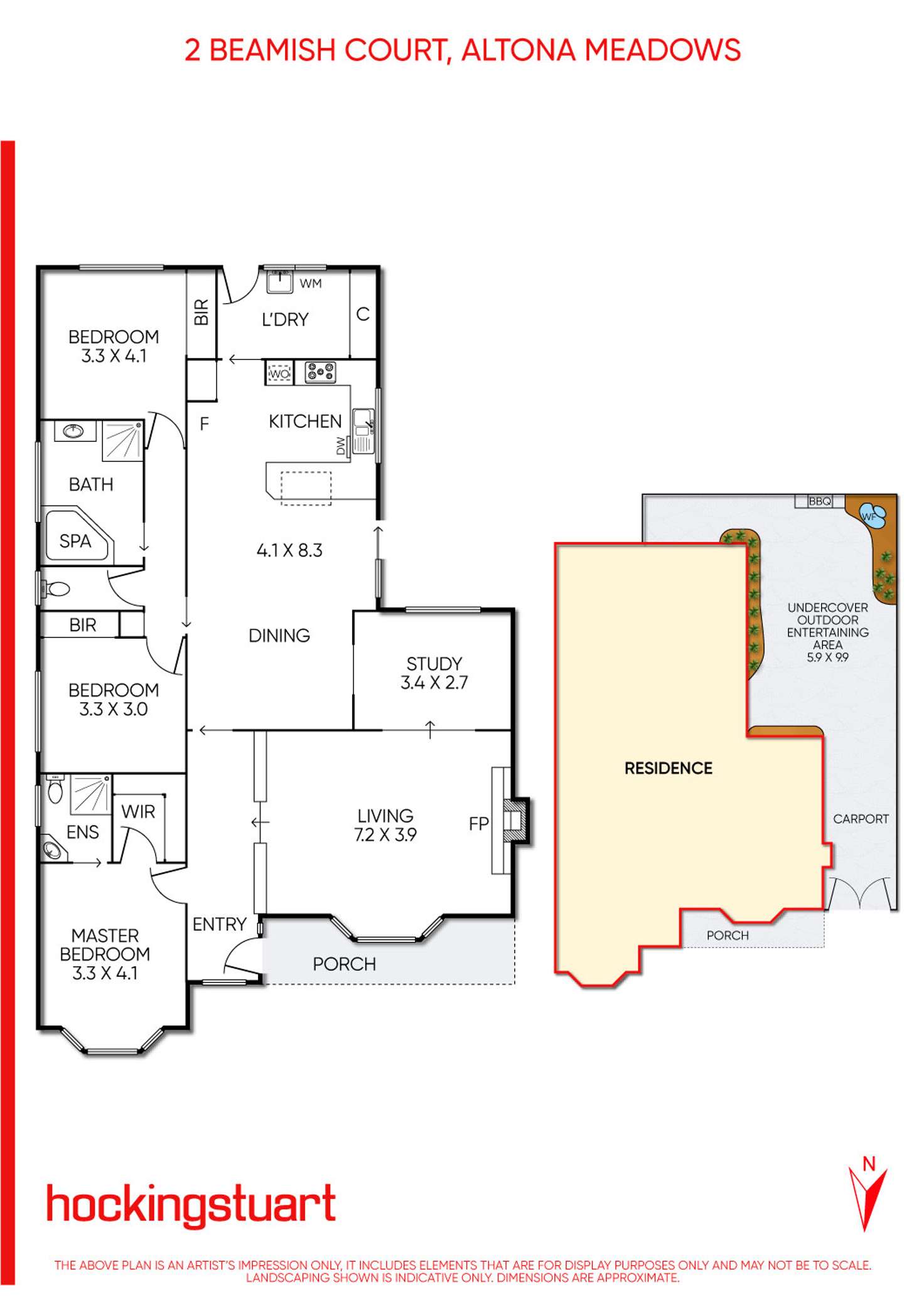 Floorplan of Homely house listing, 2 Beamish Court, Altona Meadows VIC 3028