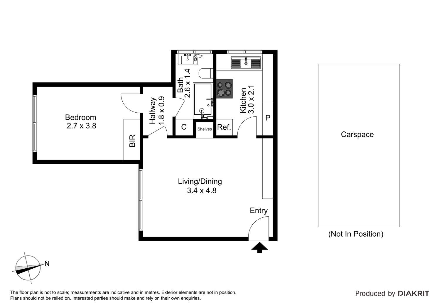 Floorplan of Homely apartment listing, 4/74 Denbigh Road, Armadale VIC 3143