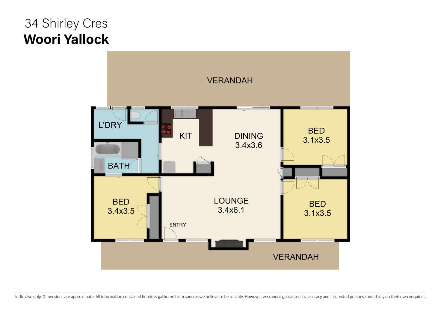 Floorplan of Homely house listing, 34 Shirley Crescent, Woori Yallock VIC 3139