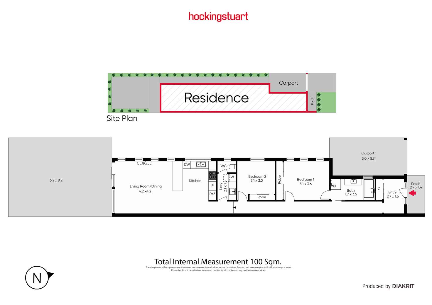 Floorplan of Homely unit listing, 69A Monash Street, Sunshine VIC 3020