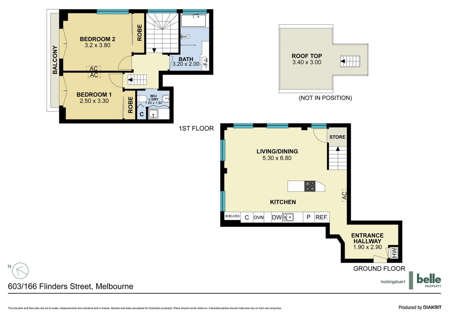 Floorplan of Homely apartment listing, 603/166 Flinders Street, Melbourne VIC 3000